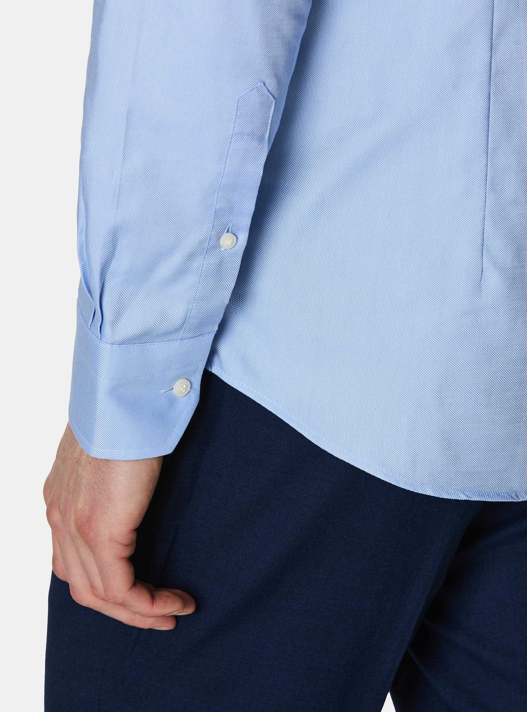 Camicia in cotone oxford, AZZURRO