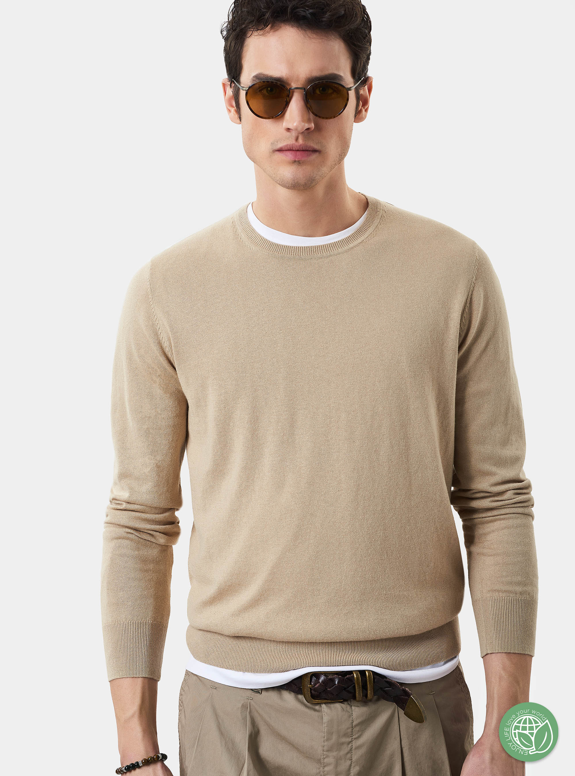 ecru cashmere sweater