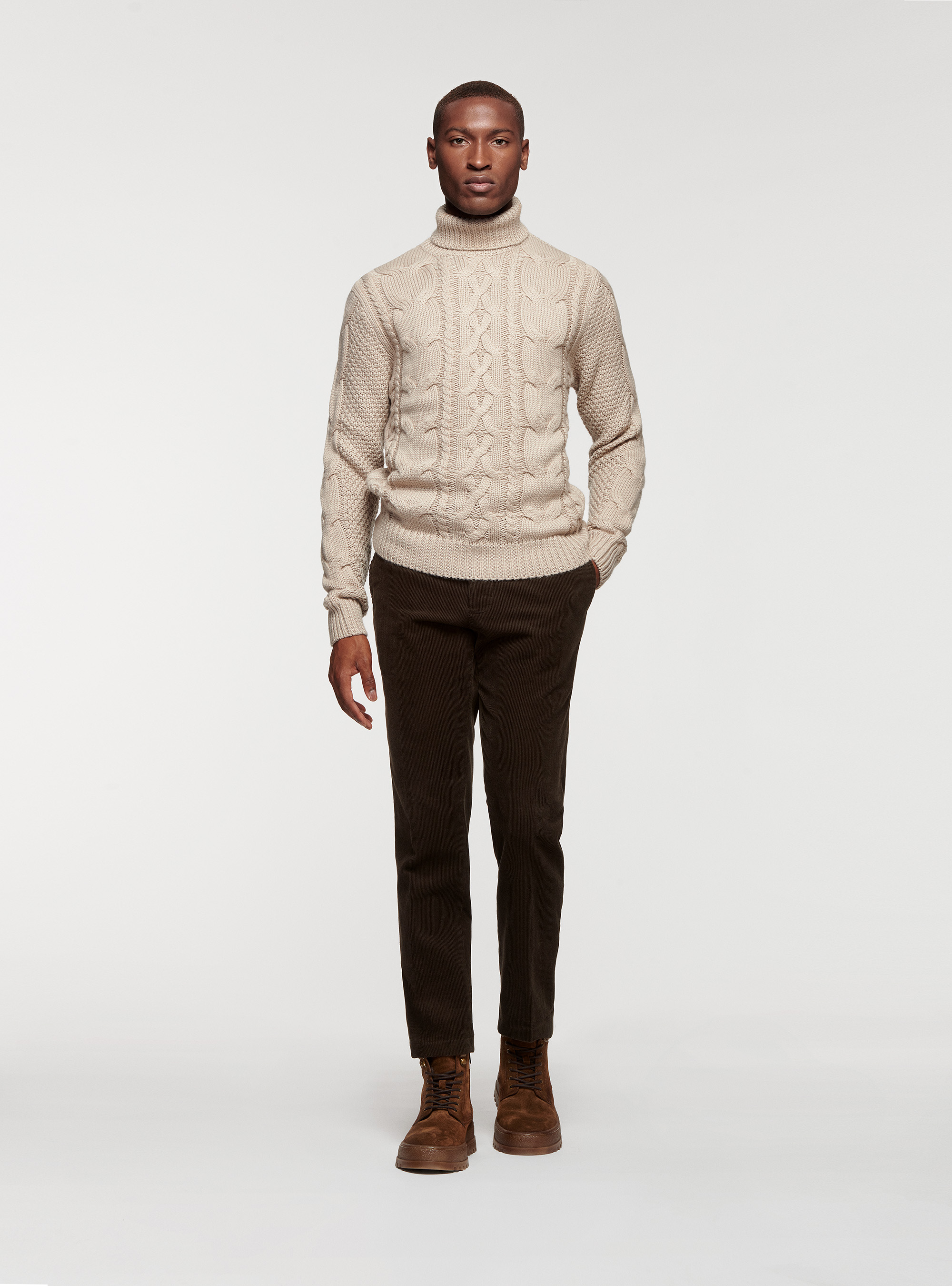 Corduroy trousers, BROWN