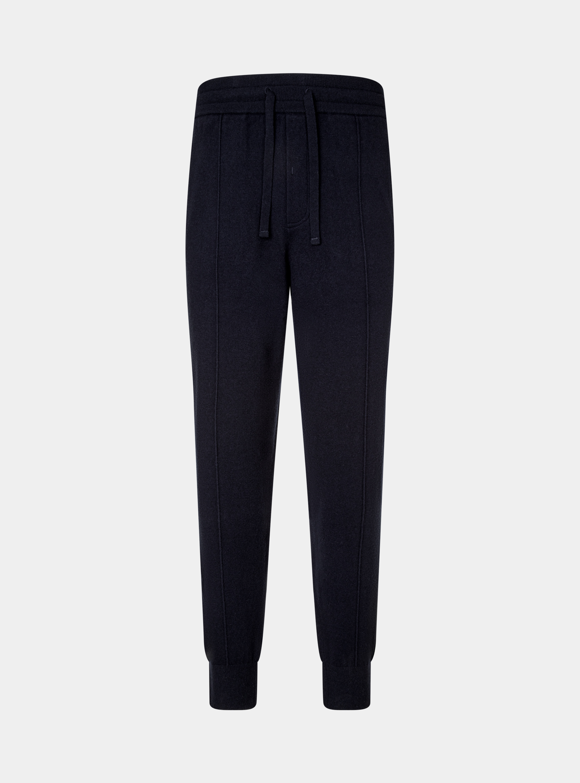 Pantalon de jogging en laine d'agneau et cachemire, BLEU MARINE