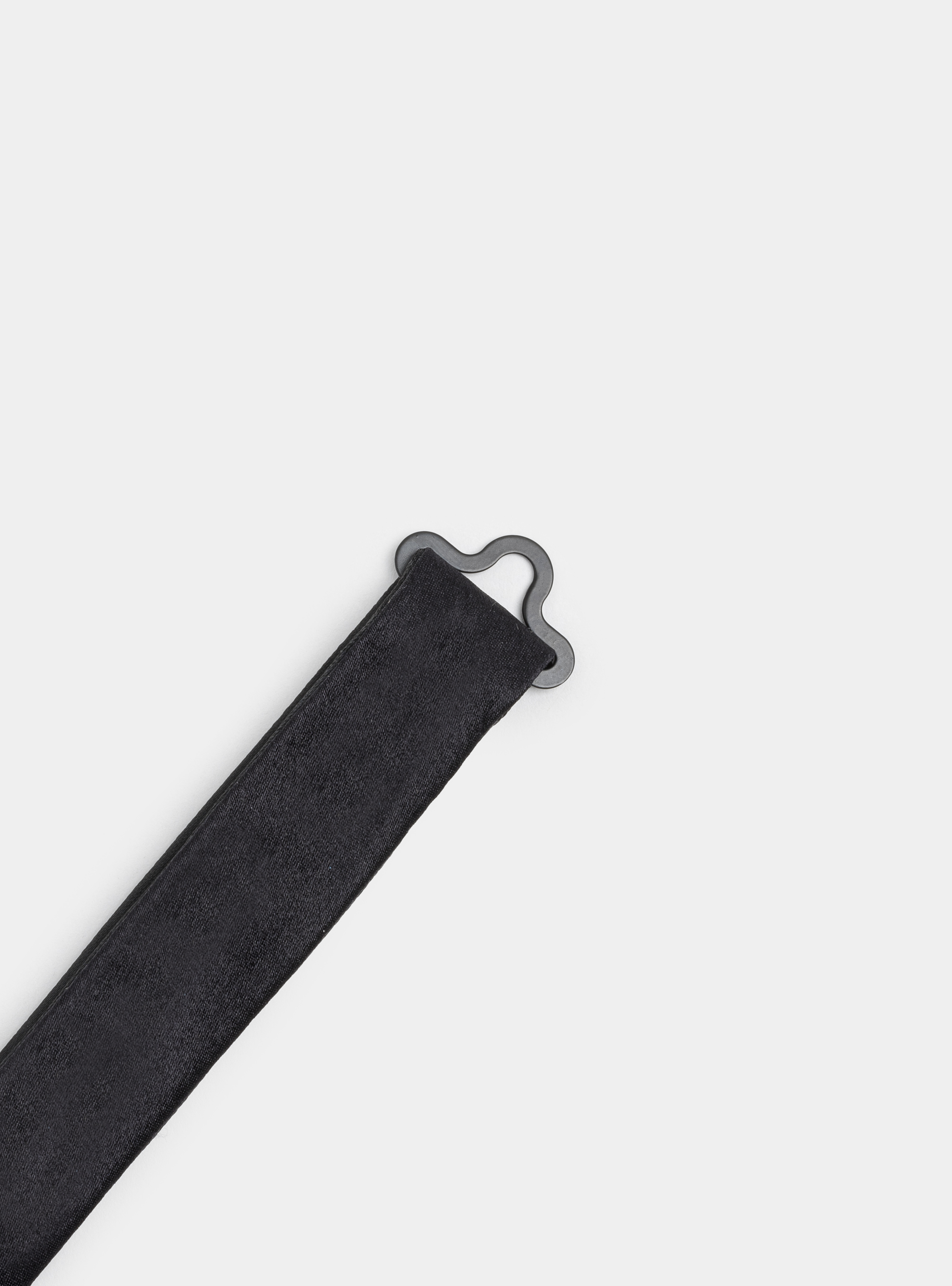 Papillon nero in raso tinta unita, NERO