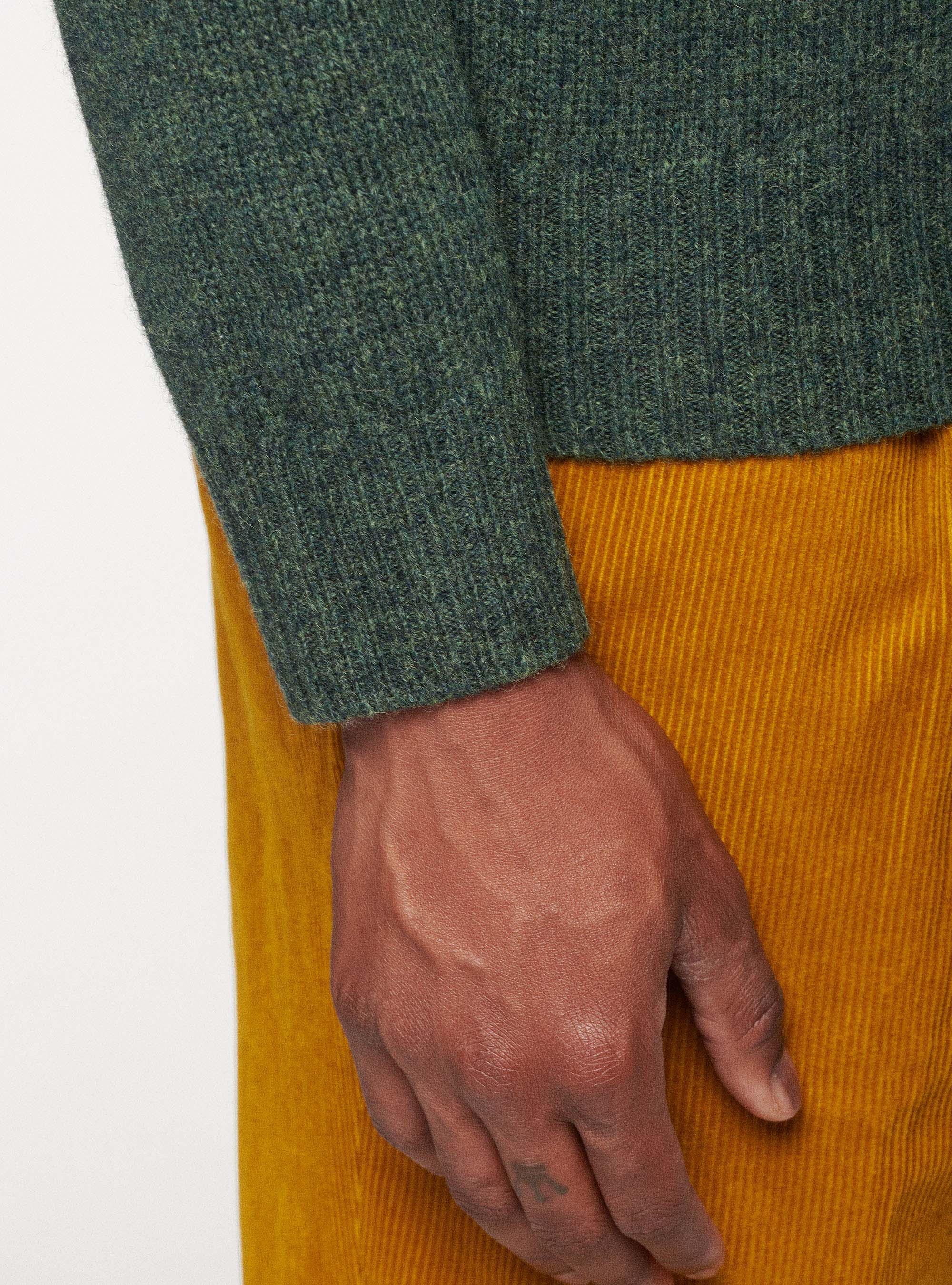 Maglia in pura lana Shetland, VERDE