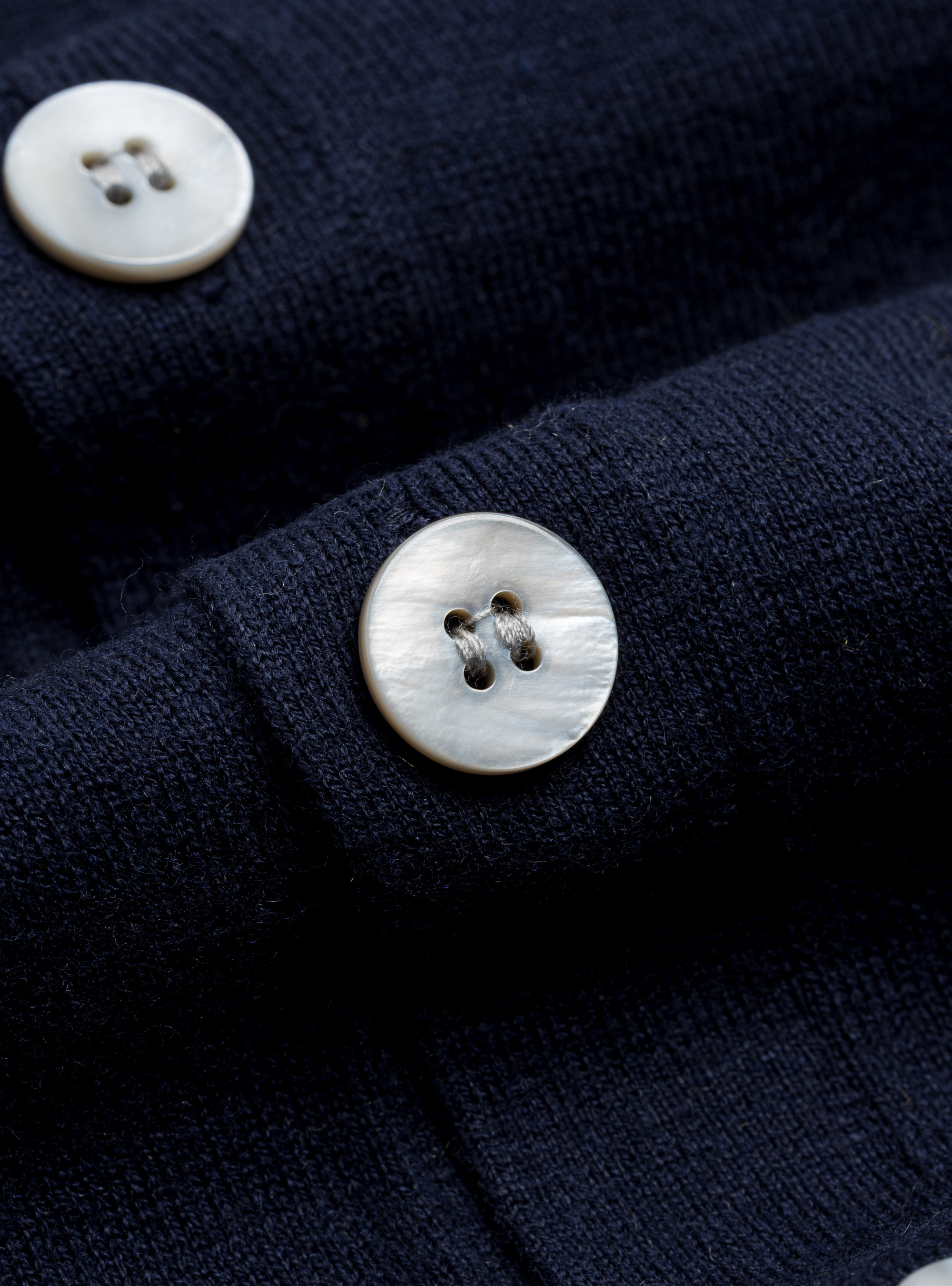 Cardigan in cotone seta e cashmere, BLU NAVY