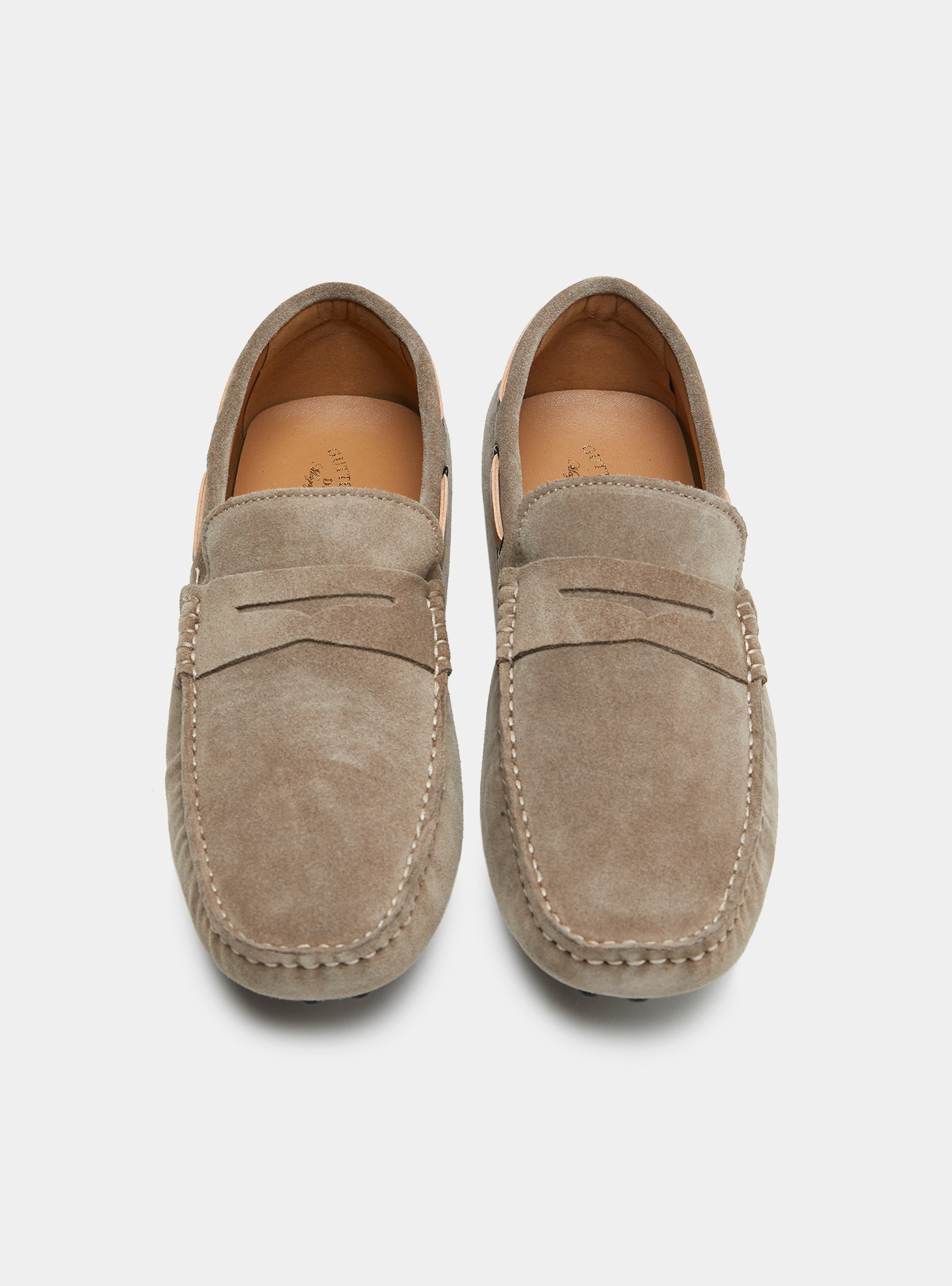 Suede Boat Loafers, MUD