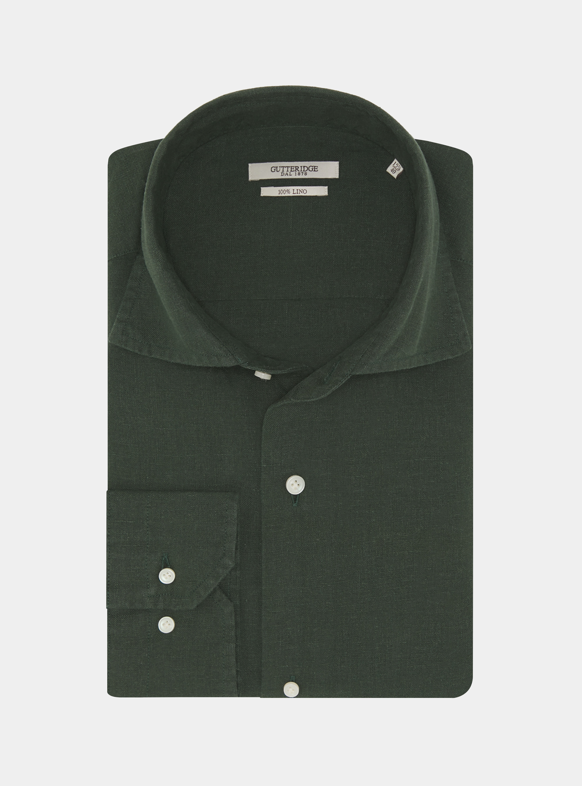 Pure linen shirt, GREEN