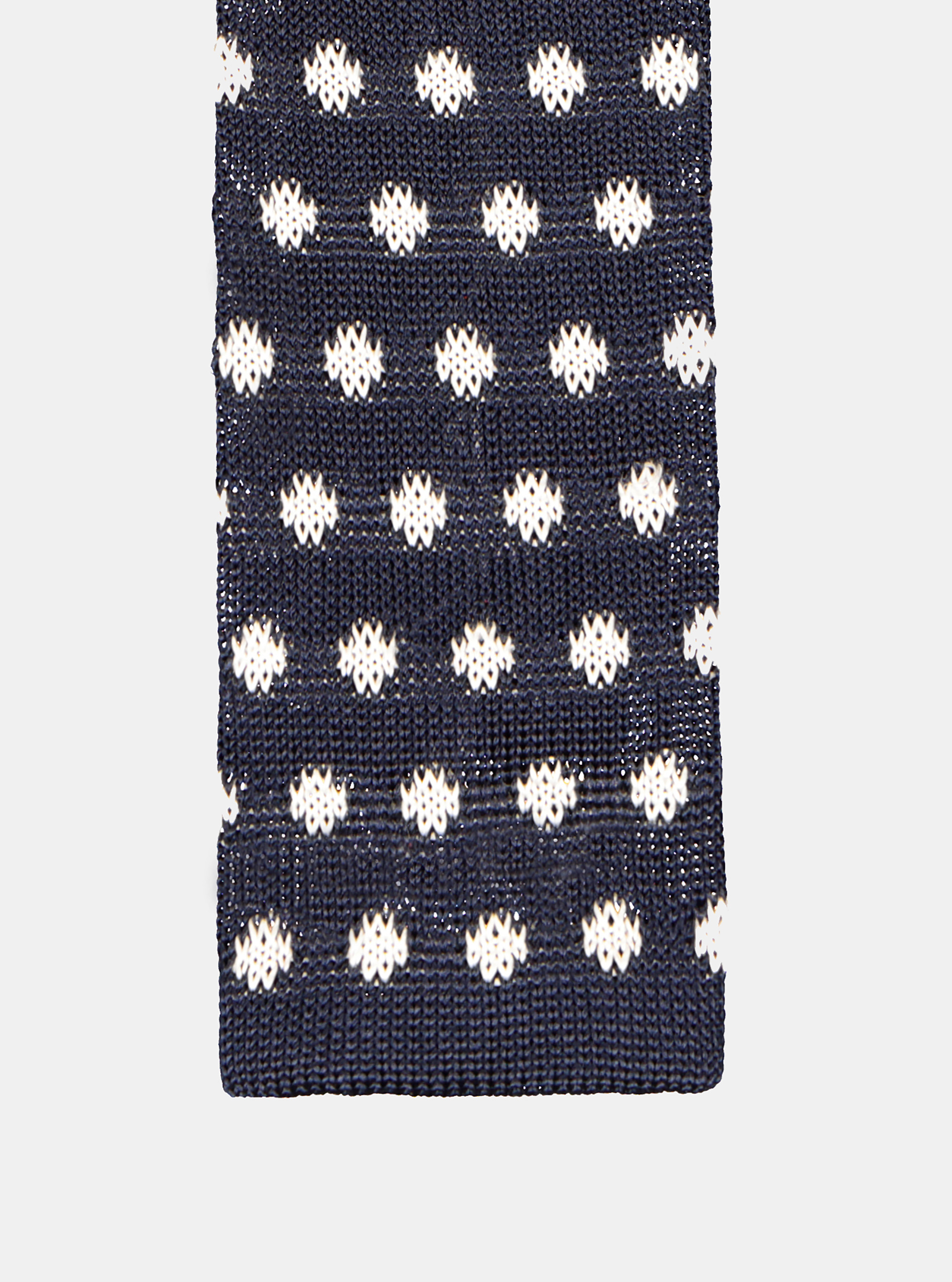 Cravatta in seta a maglia, BLU NAVY