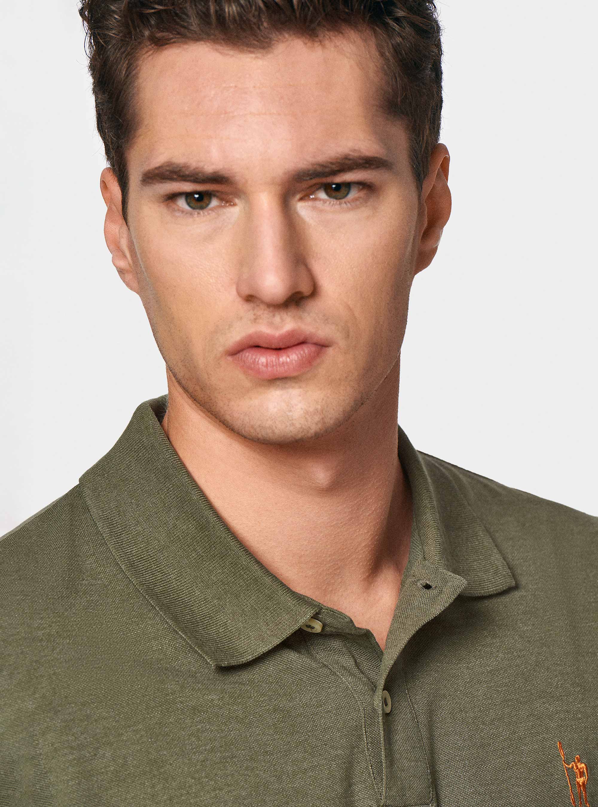 Polo classica in piquet, SALVIA 0602C