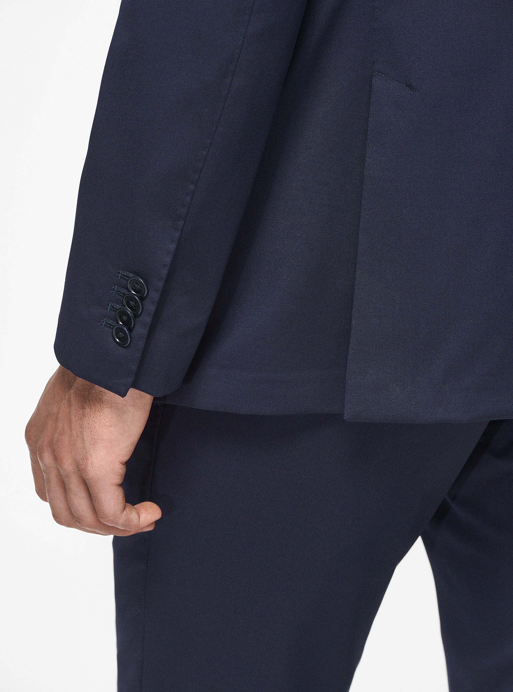 Pure 110's superfine wool blazer, NAVY BLUE