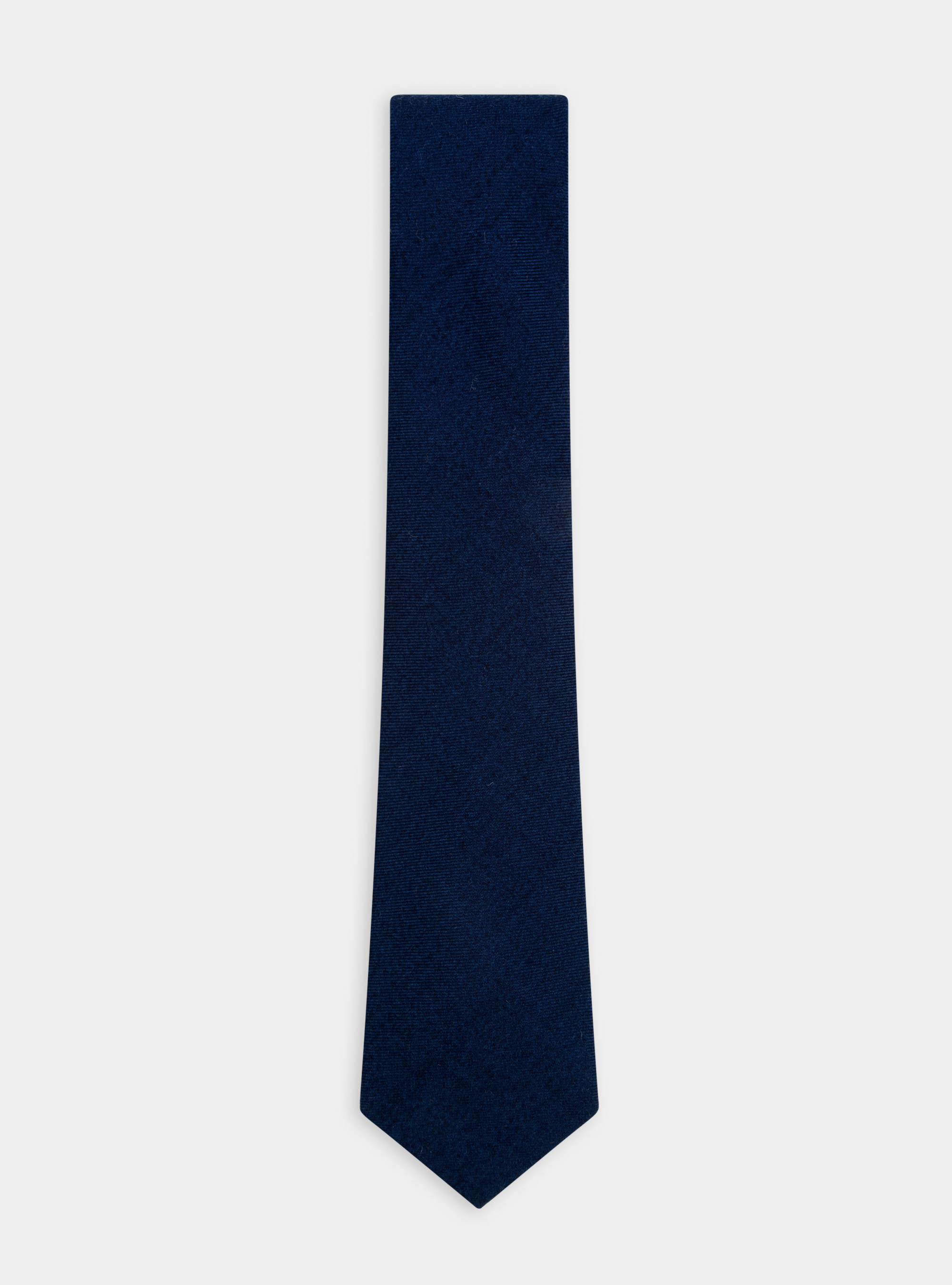 Cravatta in lana tinta unita, BLU