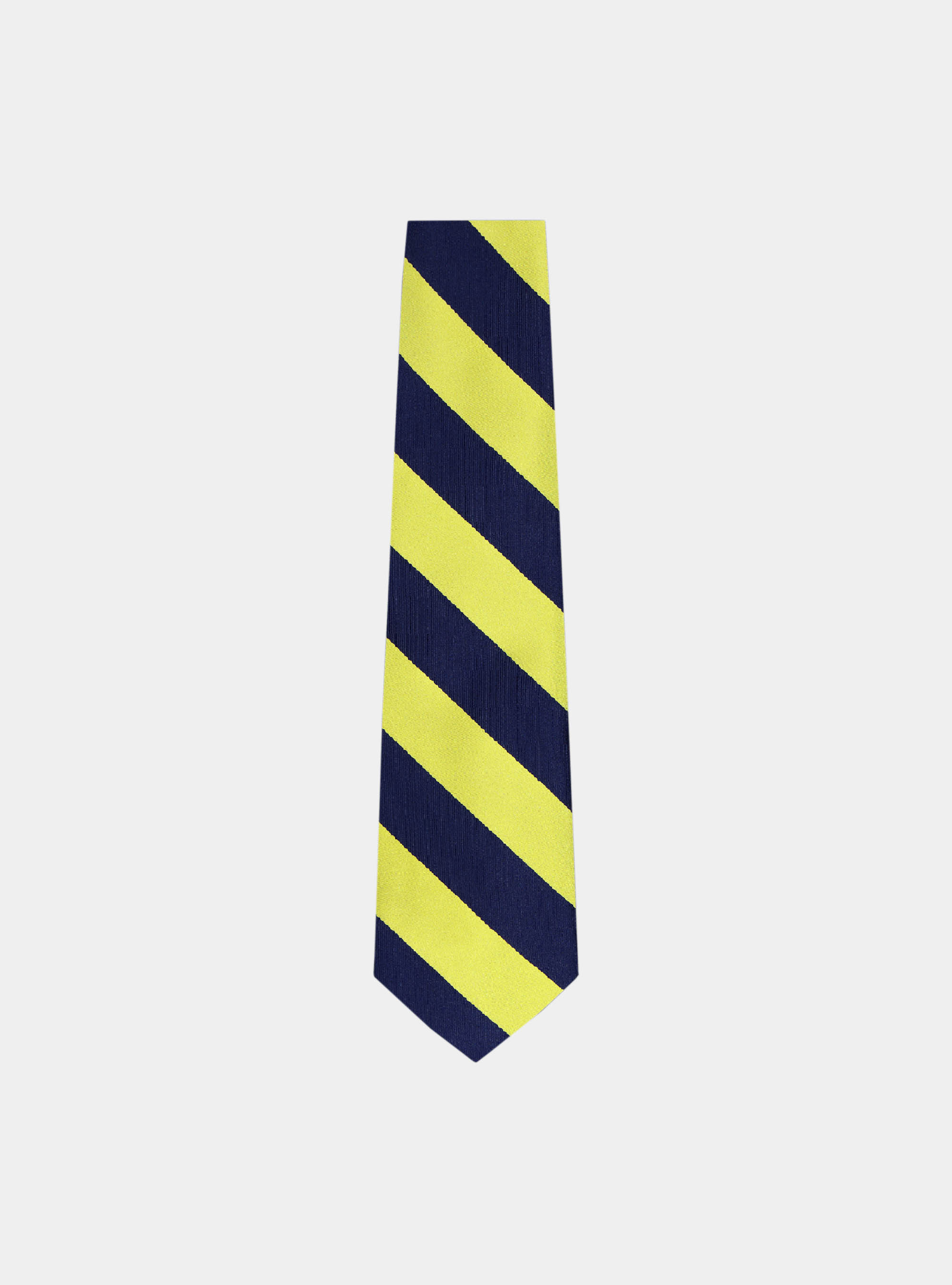 Cravatta regimental in seta, YELLOW 040C