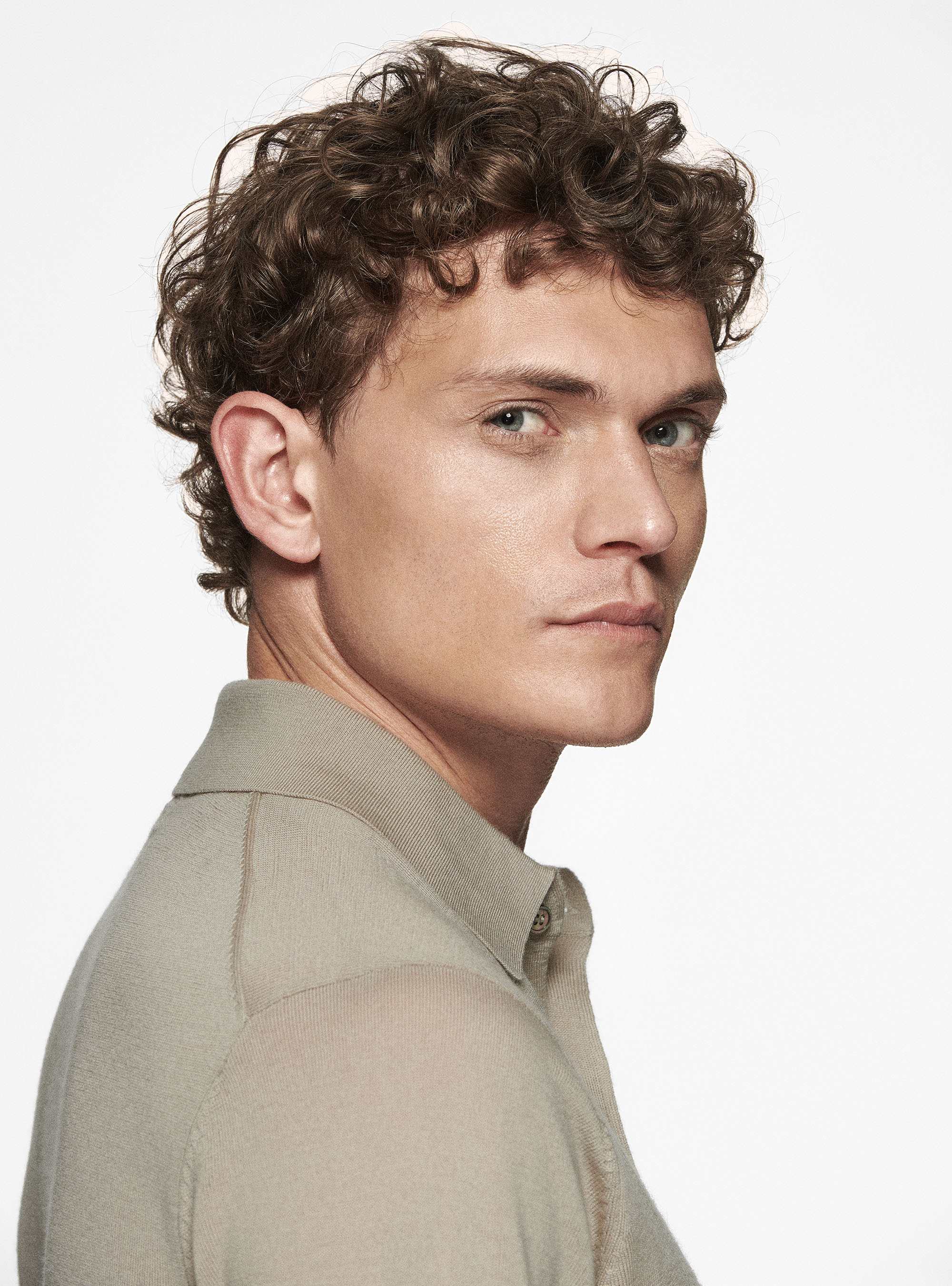 Strickhemd aus reiner extrafeiner Merinowolle, SABBIA 0561C