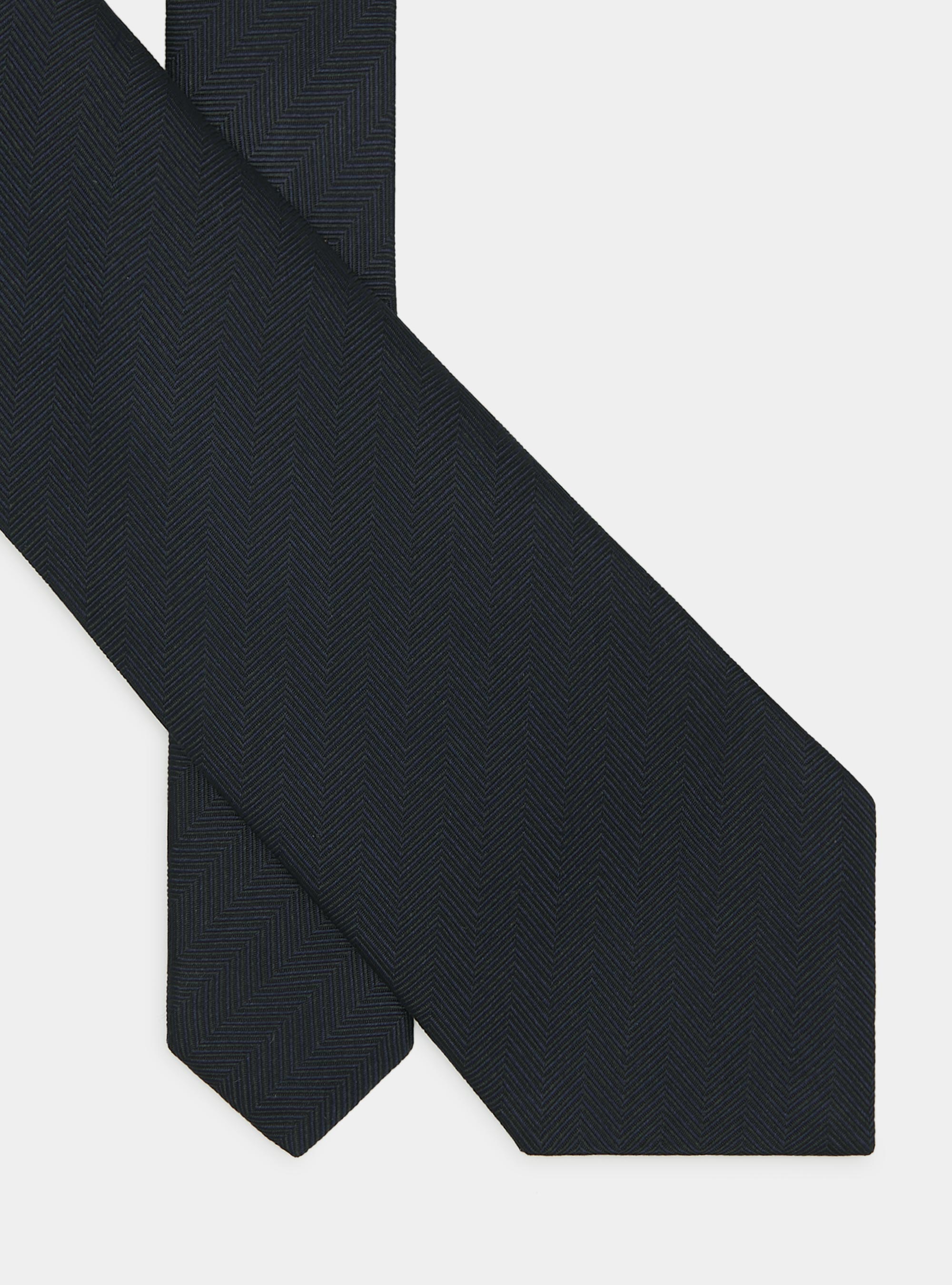 Cravatta Slim Uomo Remo Sartori - Seta Tinta Unita, Made In Italy, Larghezza 6cm - Foto 5