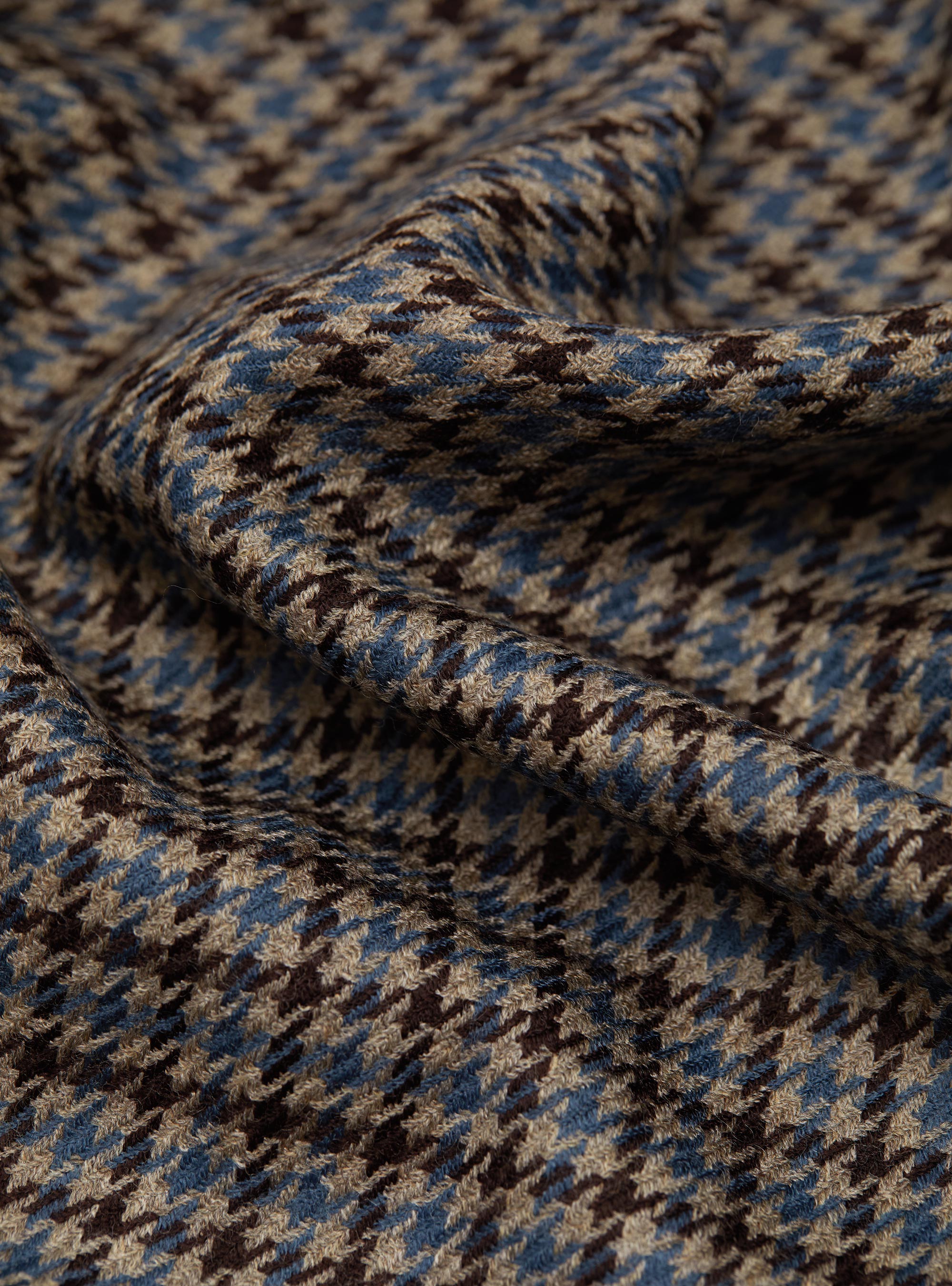 Sciarpa in lana a fantasia, MARRONE 0508C