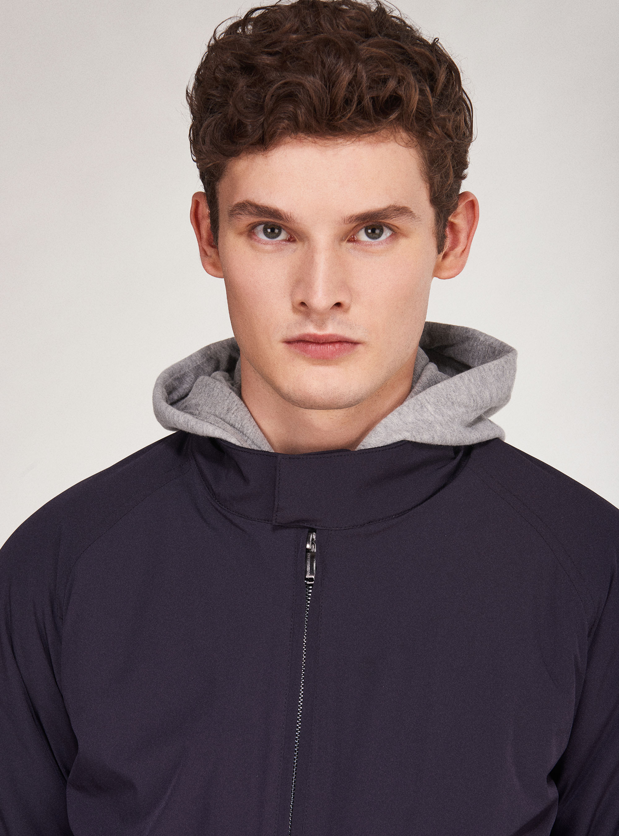 Bomber in tessuto tecnico, BLU NAVY