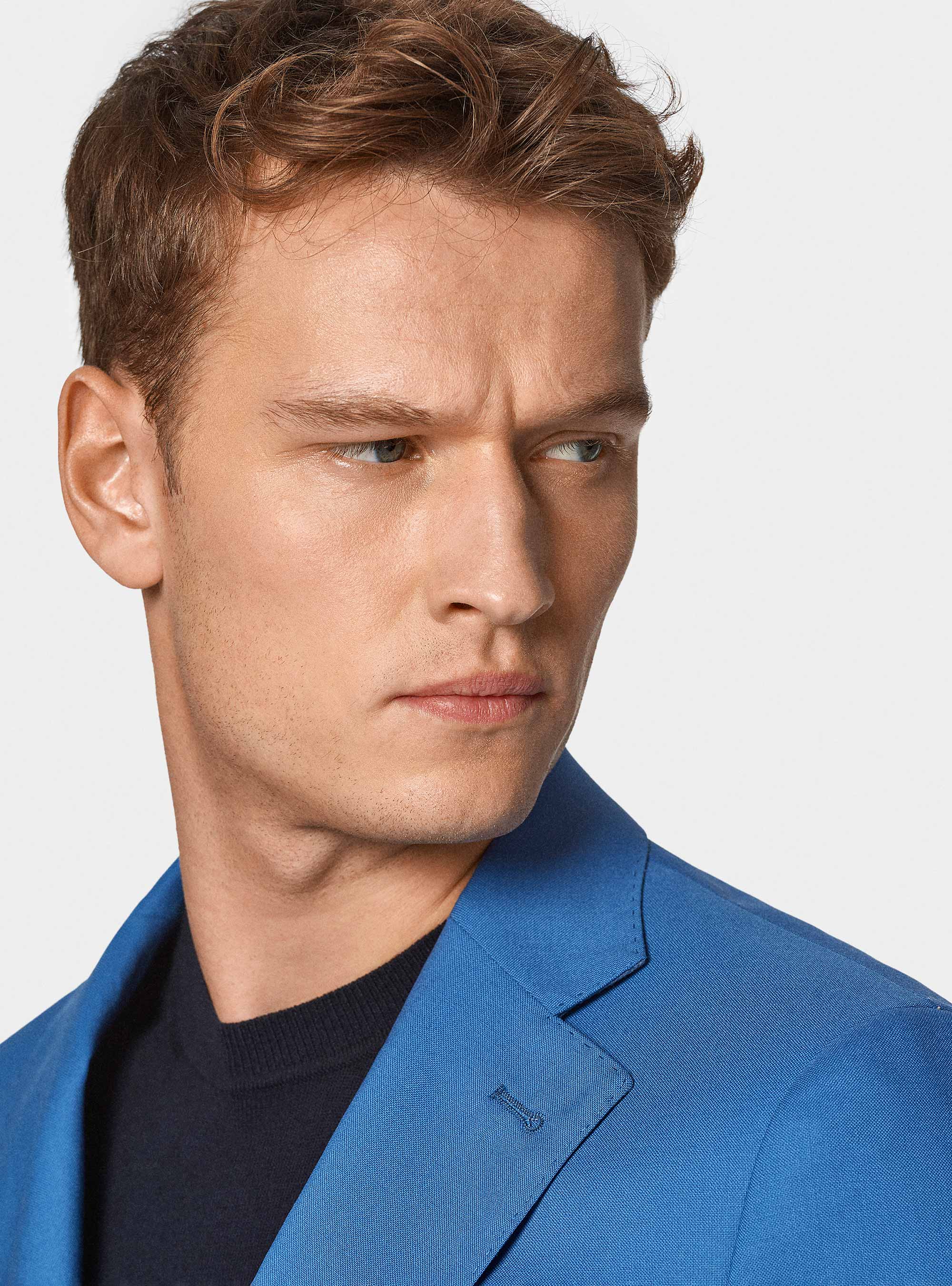 Pure wool suit blazer Vitale Barberis Canonico, 0226C CERULEO