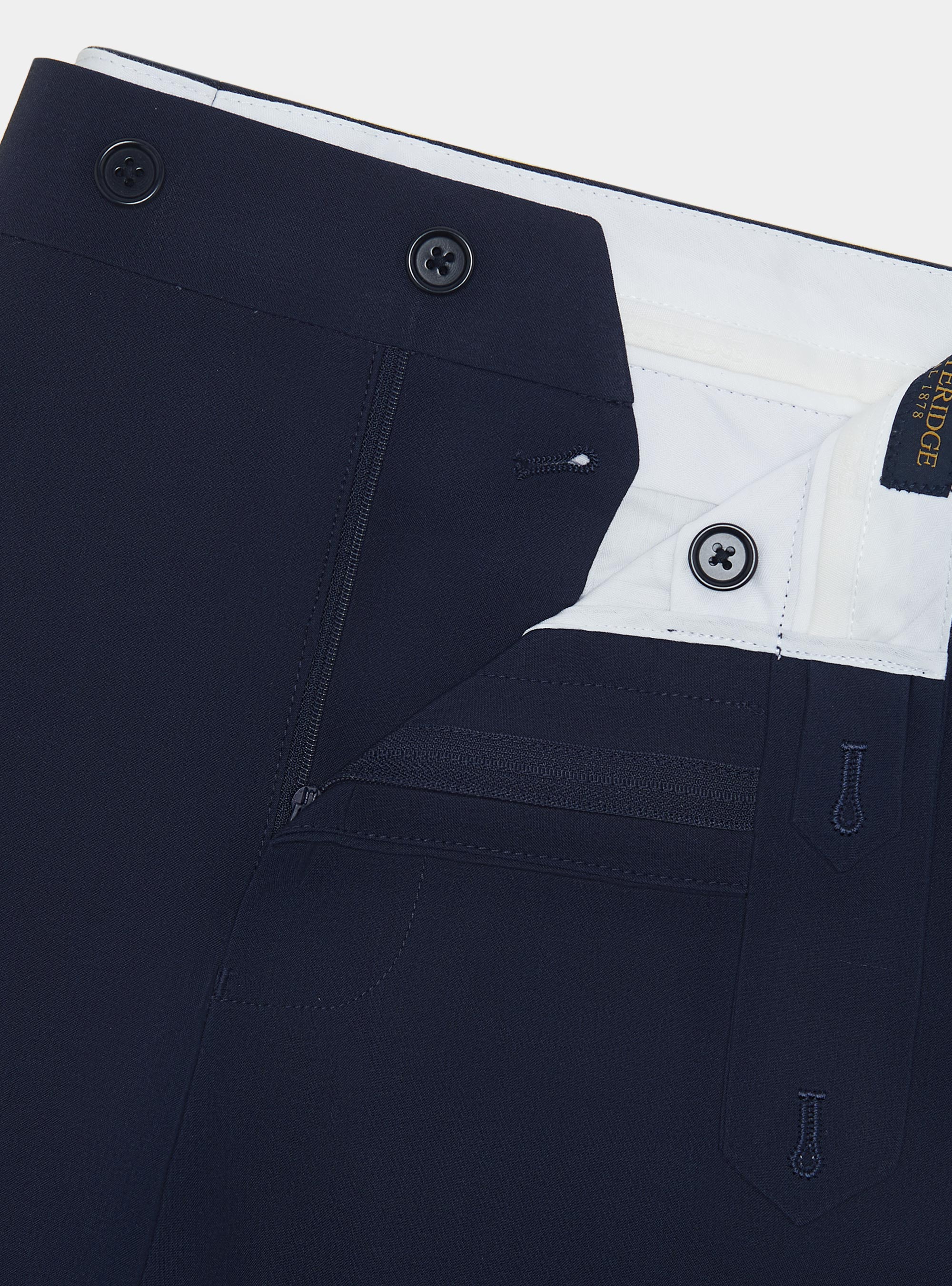 Slim fit suit trousers, NAVY BLUE