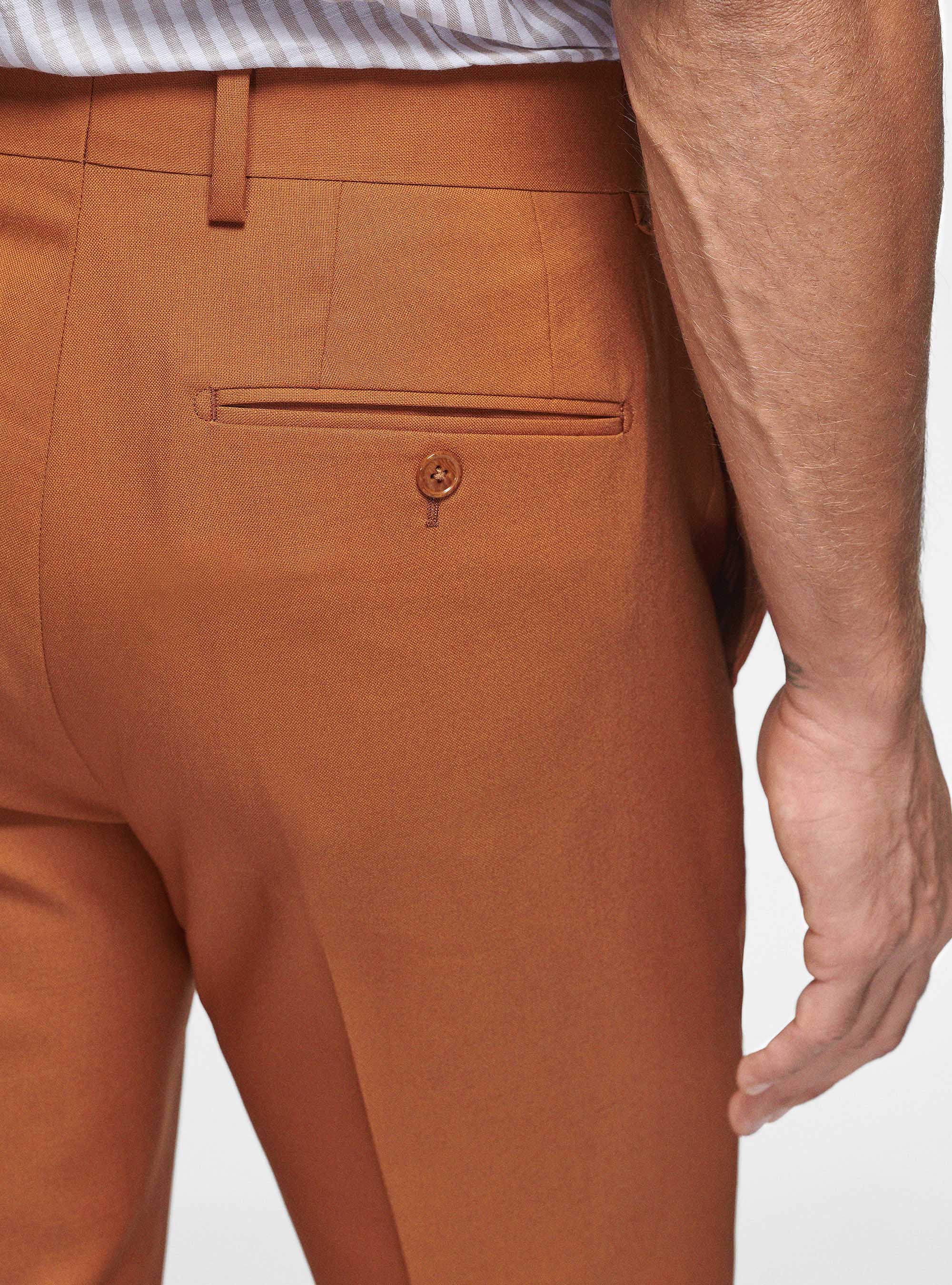 Pantaloni in pura lana Vitale Barberis Canonico, 0522C CARAMELLO