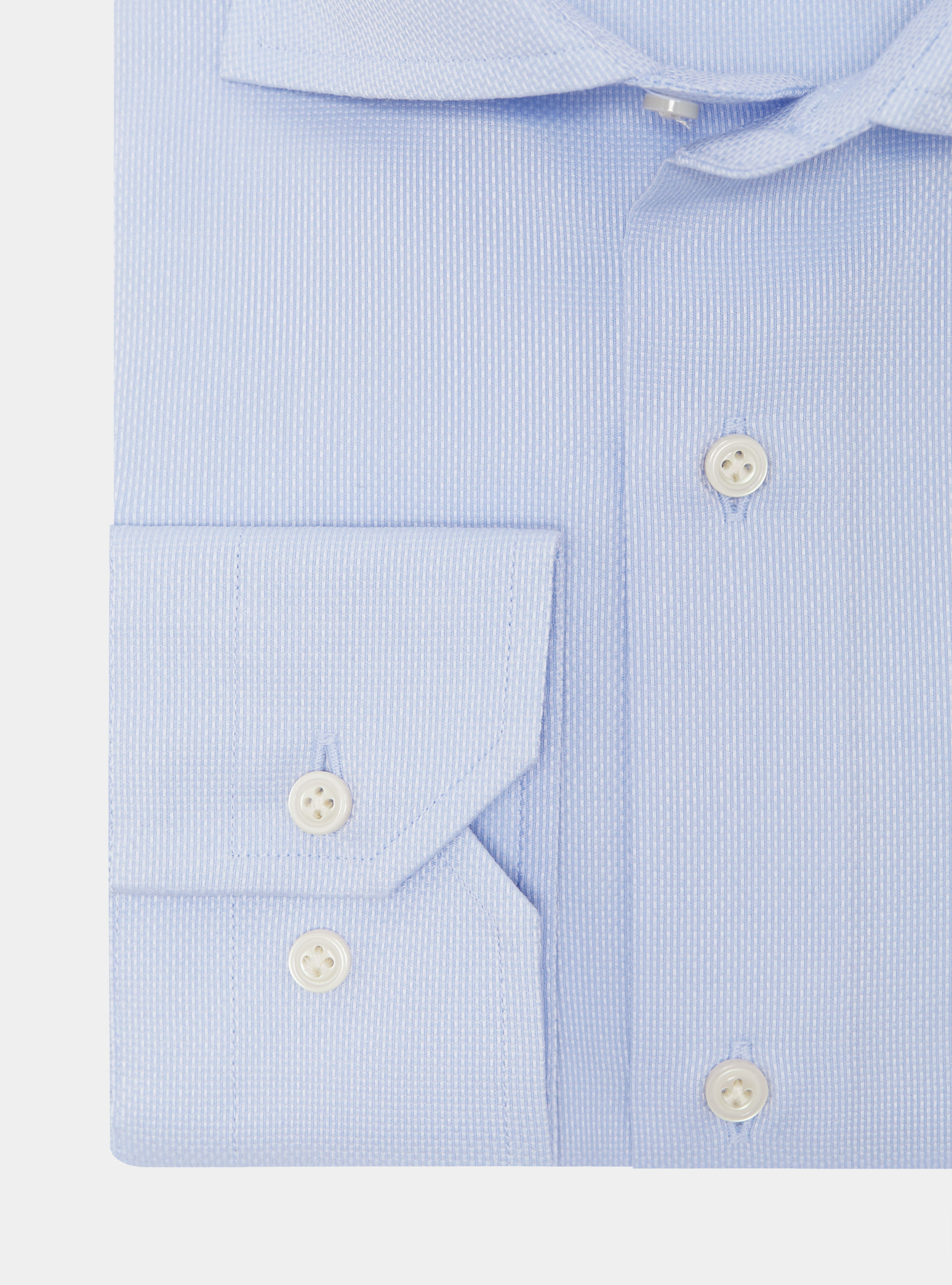 Textured cotton shirt, LIGHT BLUE