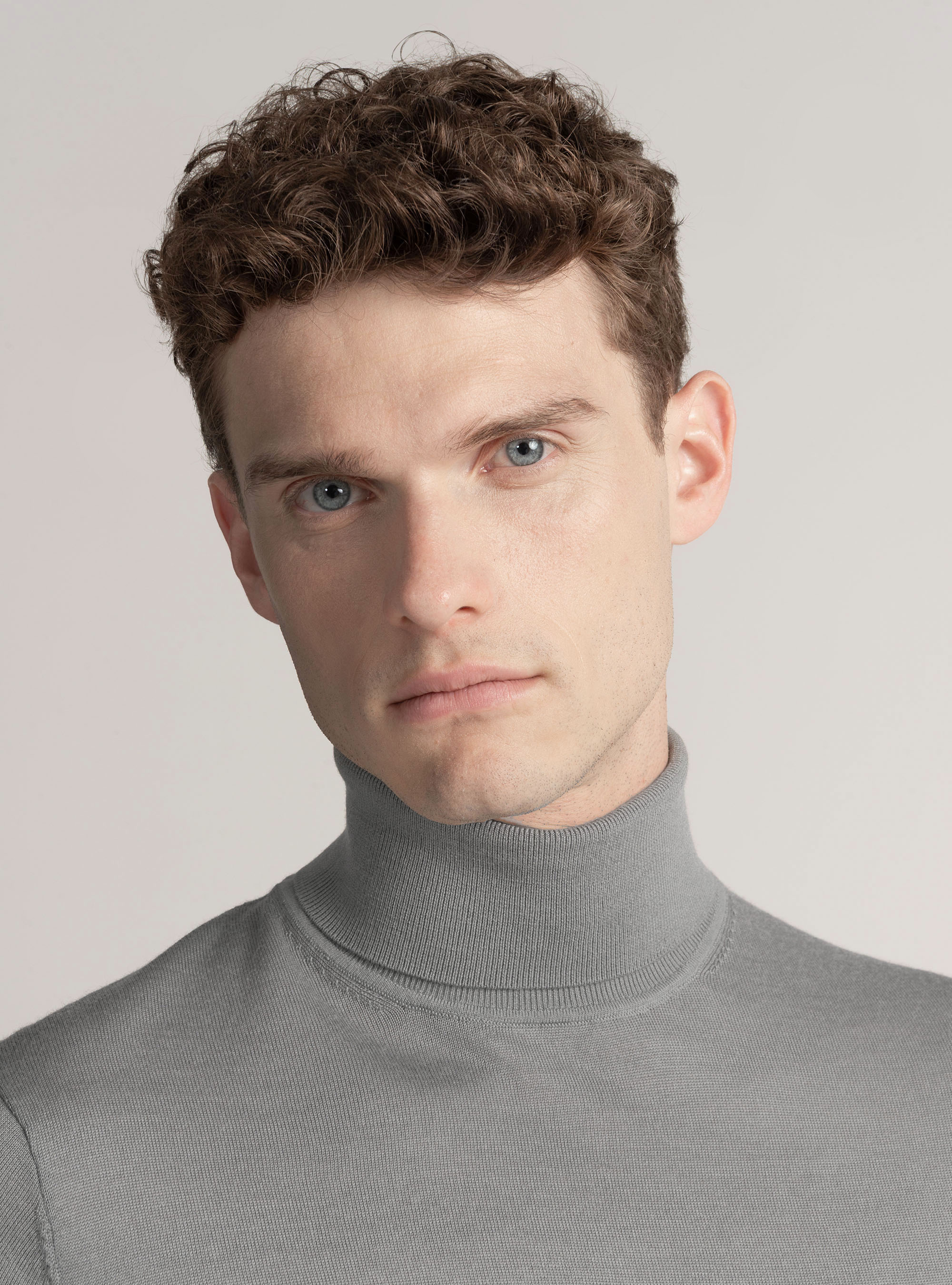 Dolcevita in pura lana merino extrafine, GRIGIO CHIARO