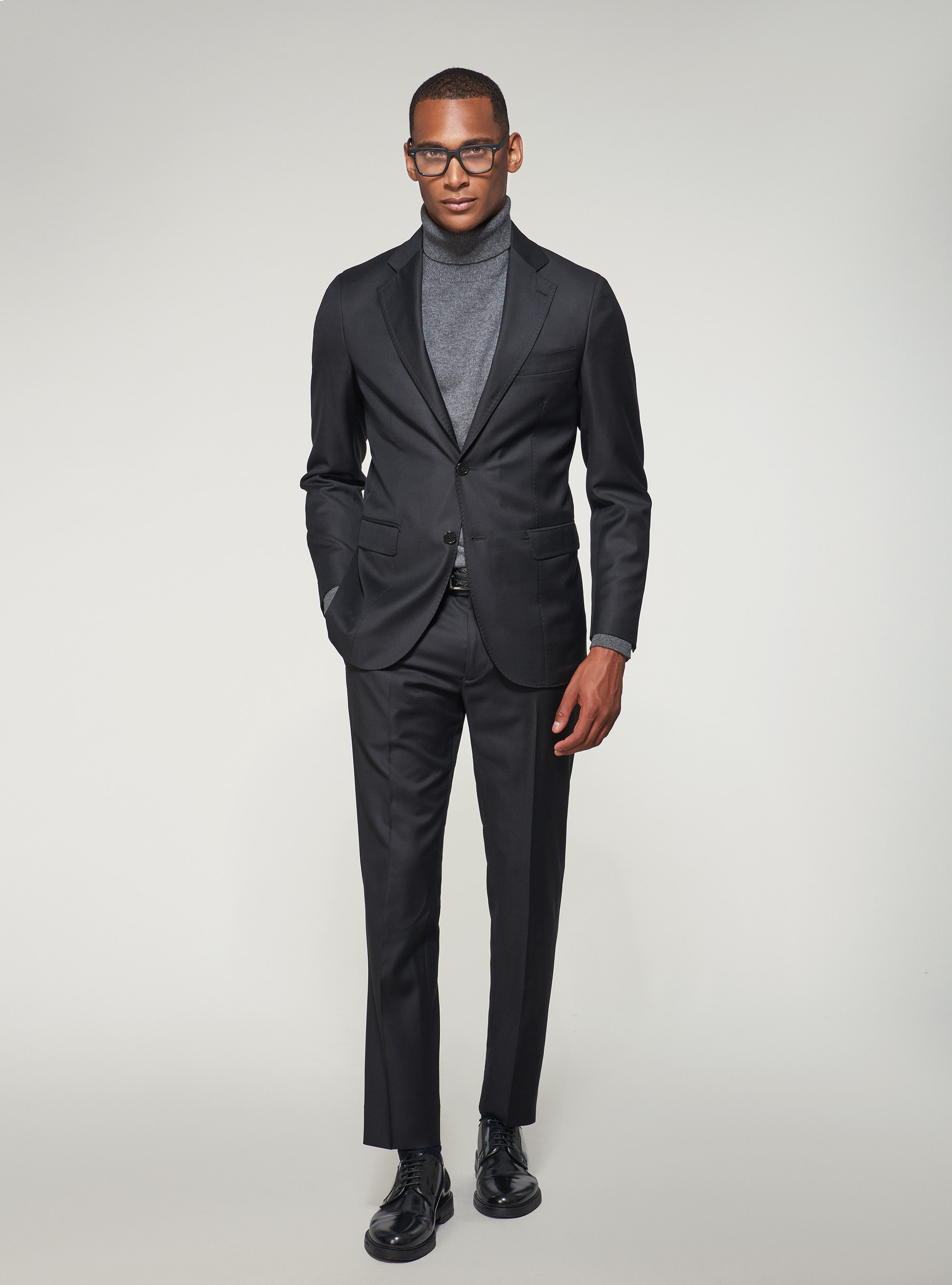 S110's Pure Wool Suit blazer, BLACK