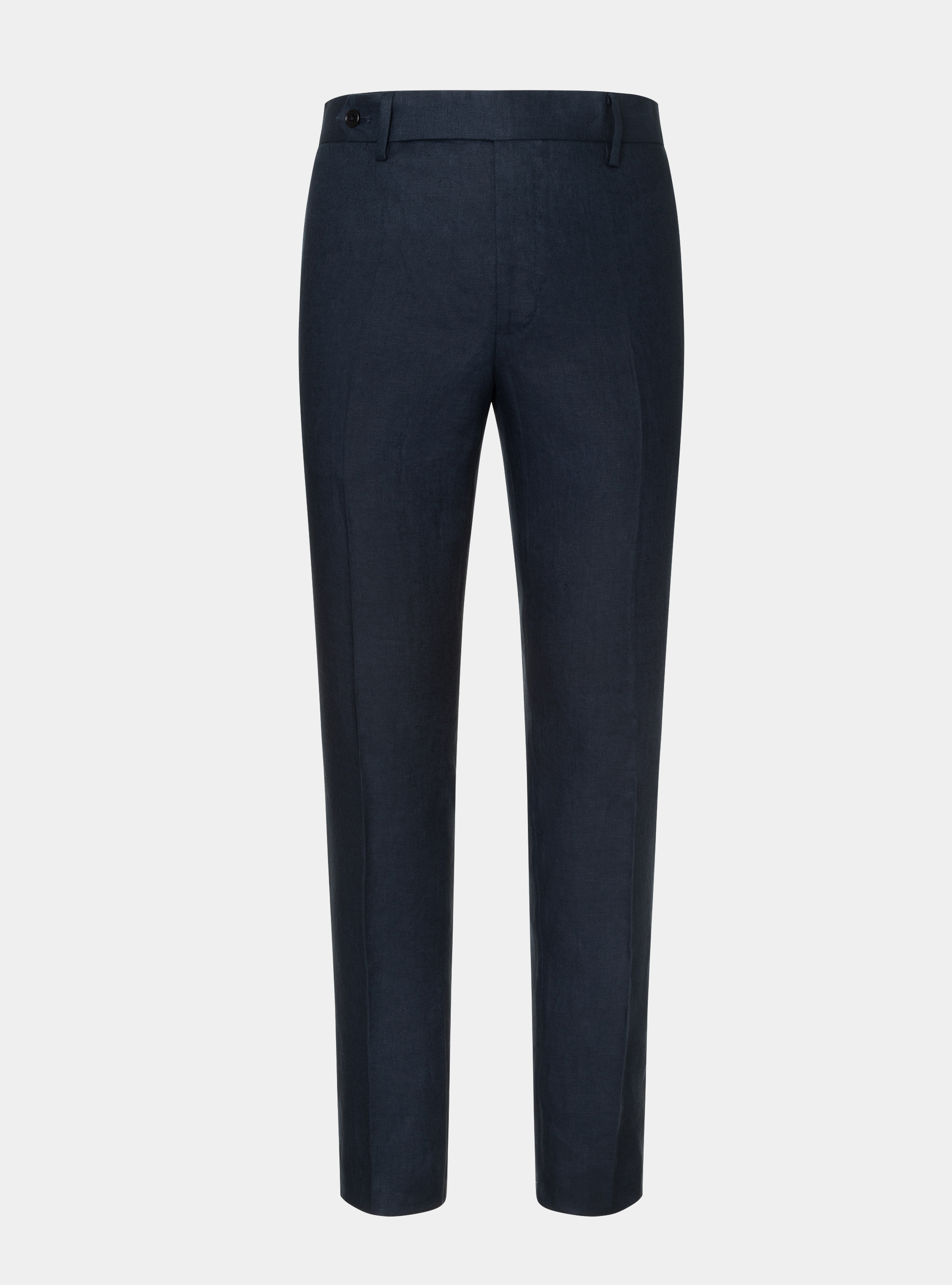 Pantaloni per abito in puro lino, BLU NAVY