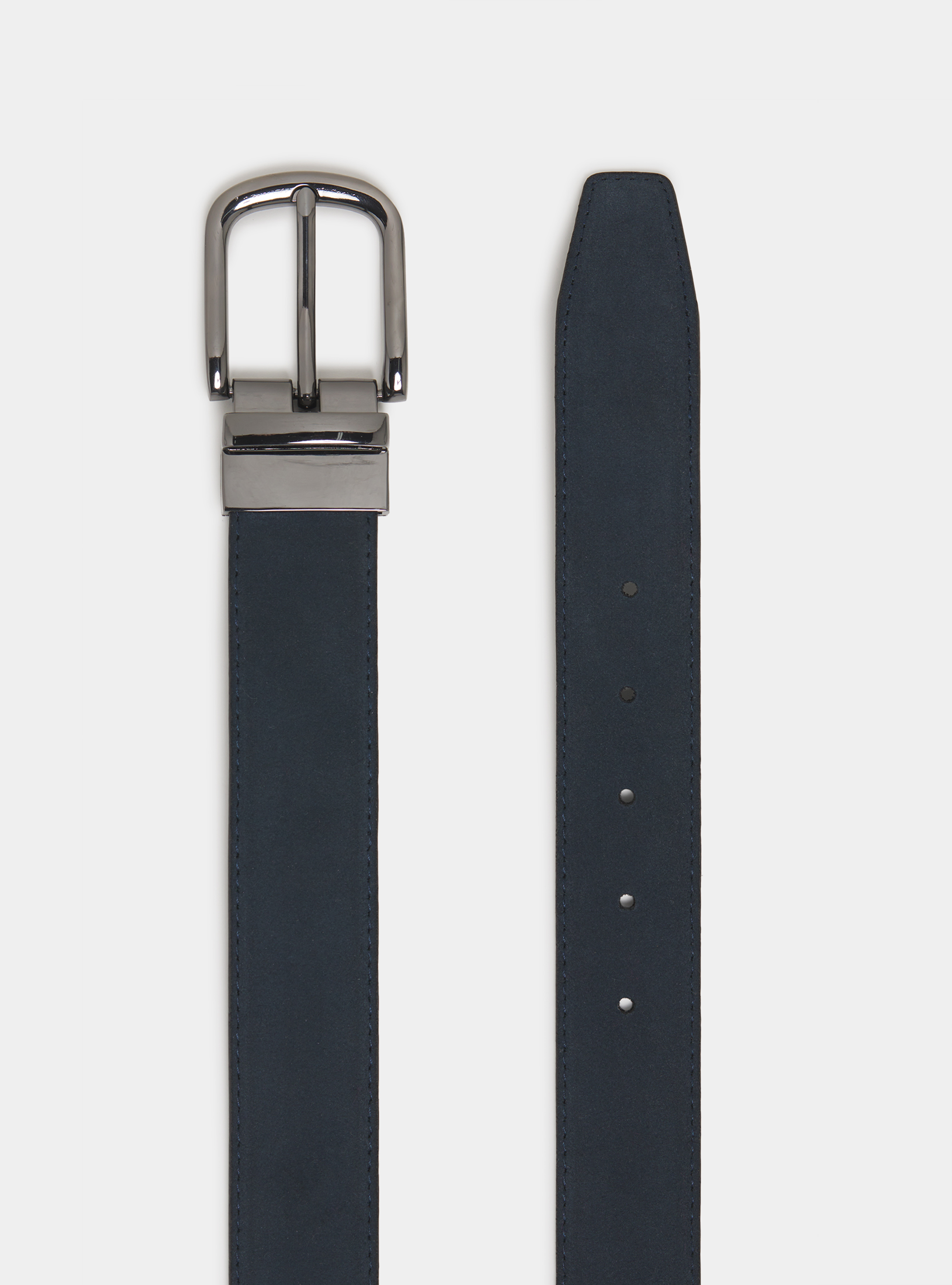 Ceinture réversible en cuir et daim, ENCRE