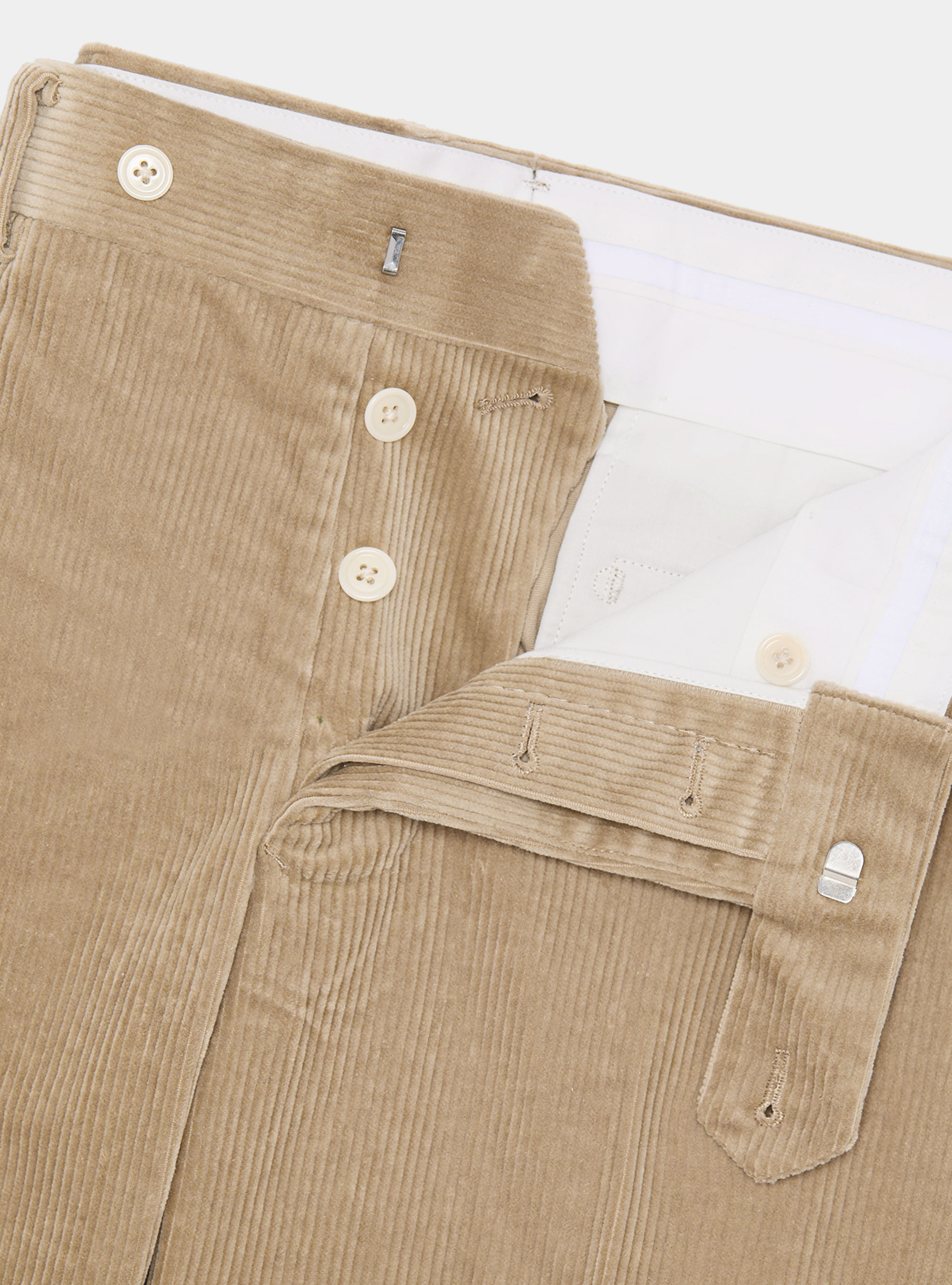 Duca Visconti di Modrone corduroy stretch trousers, SAND