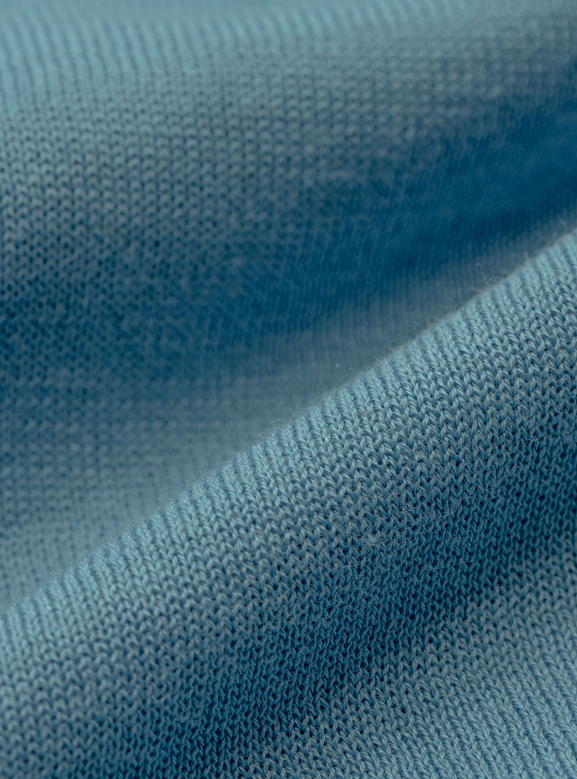 Polo in maglia in puro cotone extrafine, AZZURRO