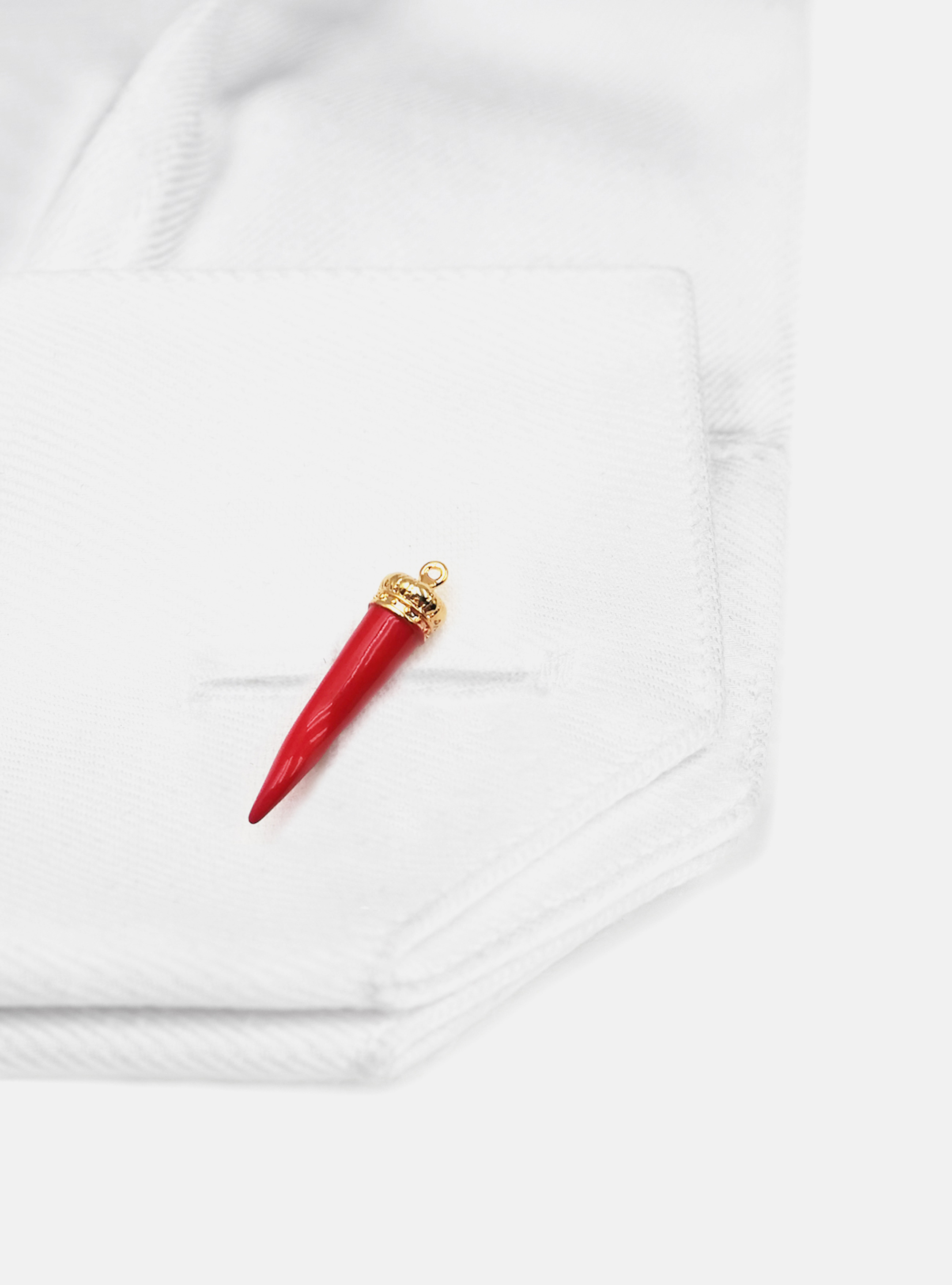 Gemelli con corno portafortuna, ORO