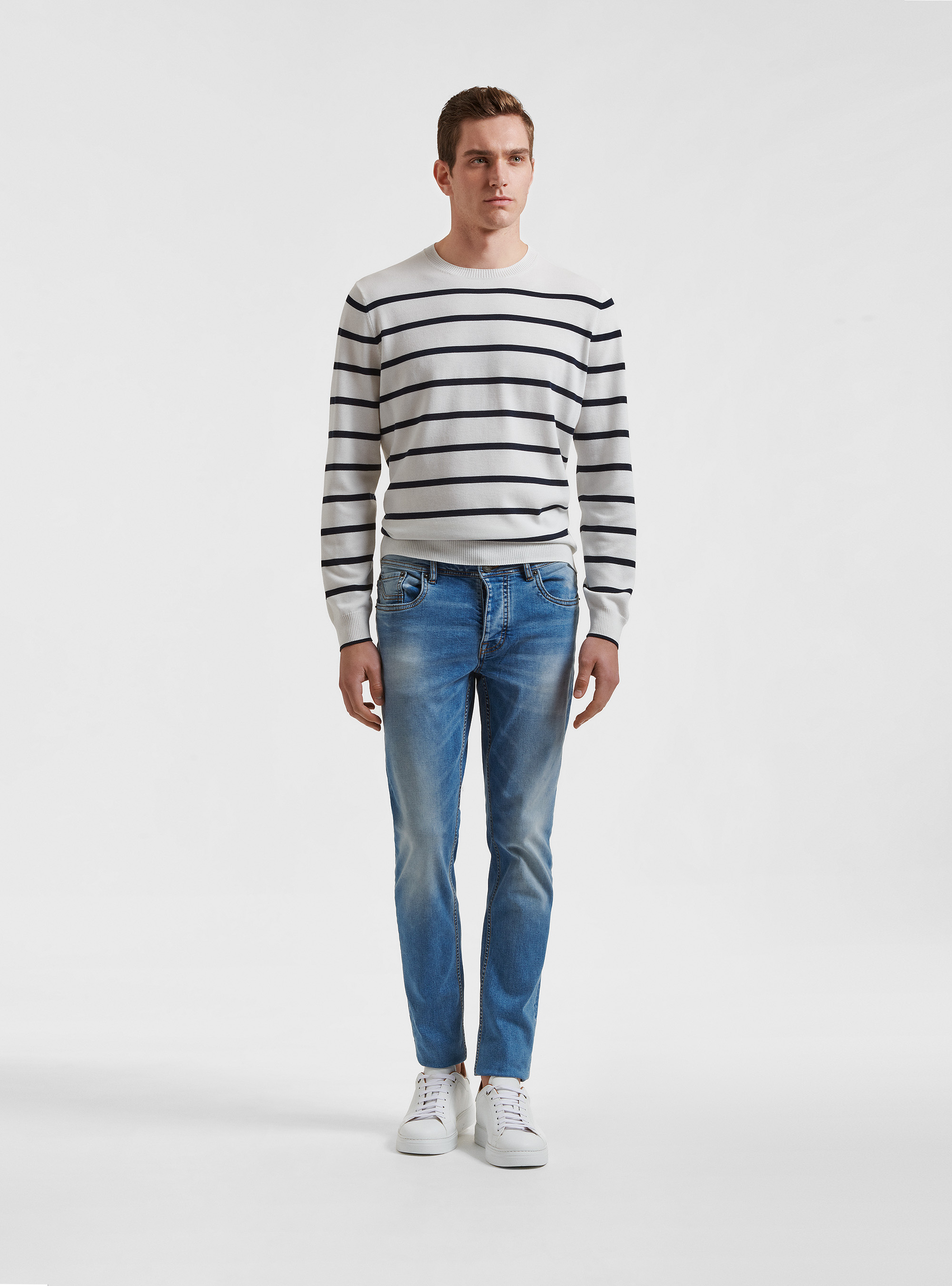 Jeans regular fit, AZZURRO