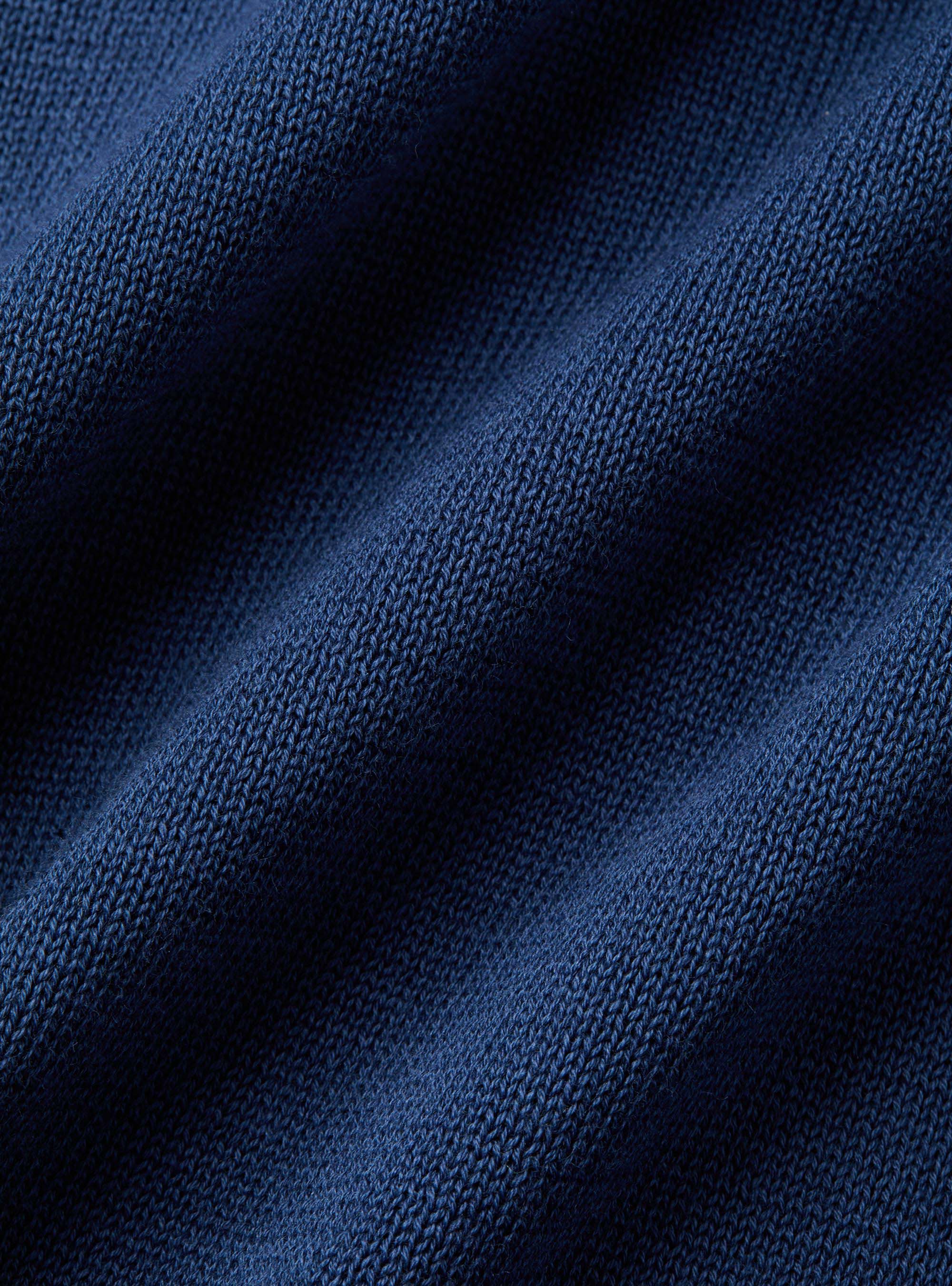 Gilet doppiopetto in maglia di cotone, INCHIOSTRO