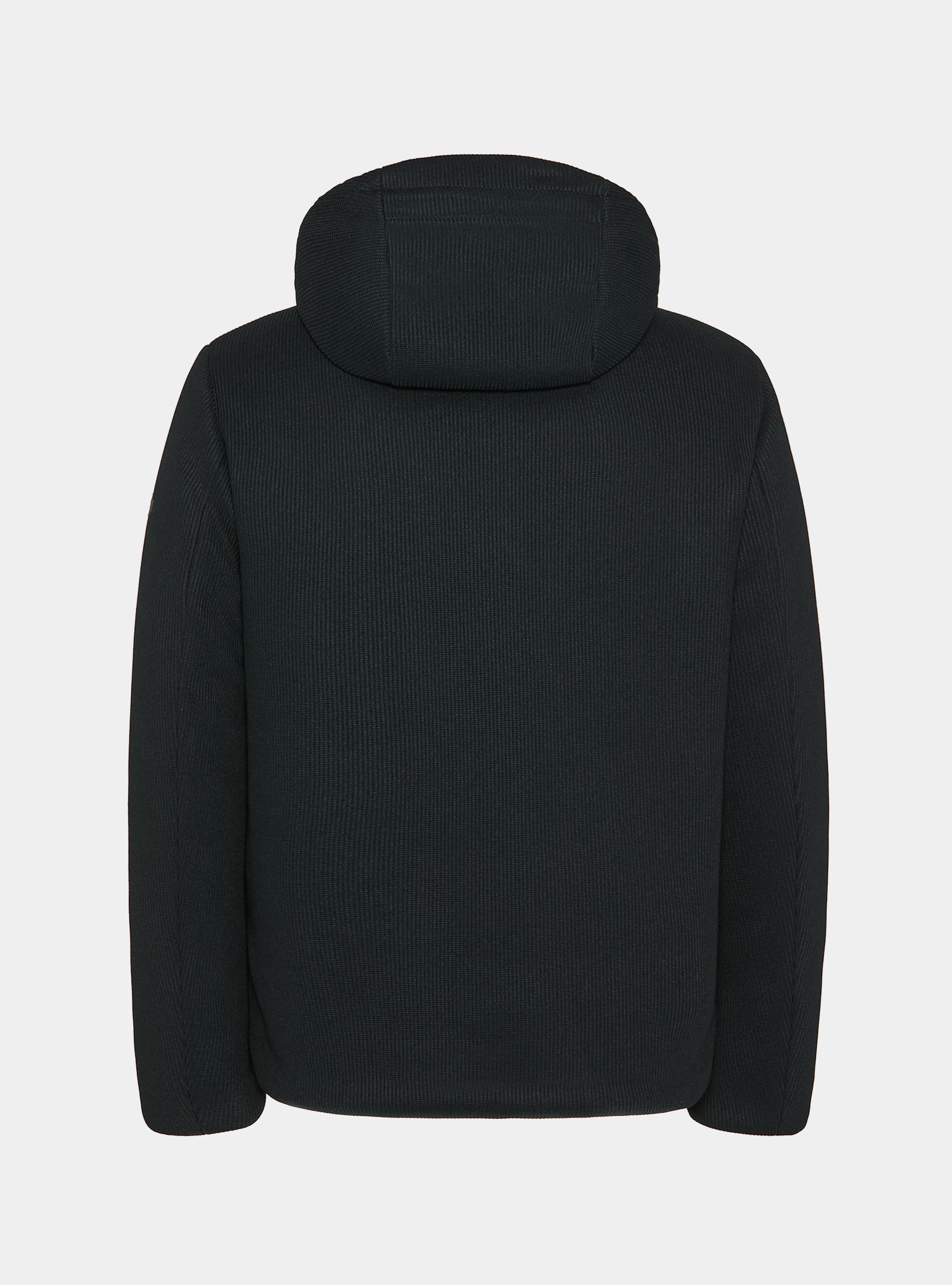 Padded technical jacket with hood, NAVY BLUE