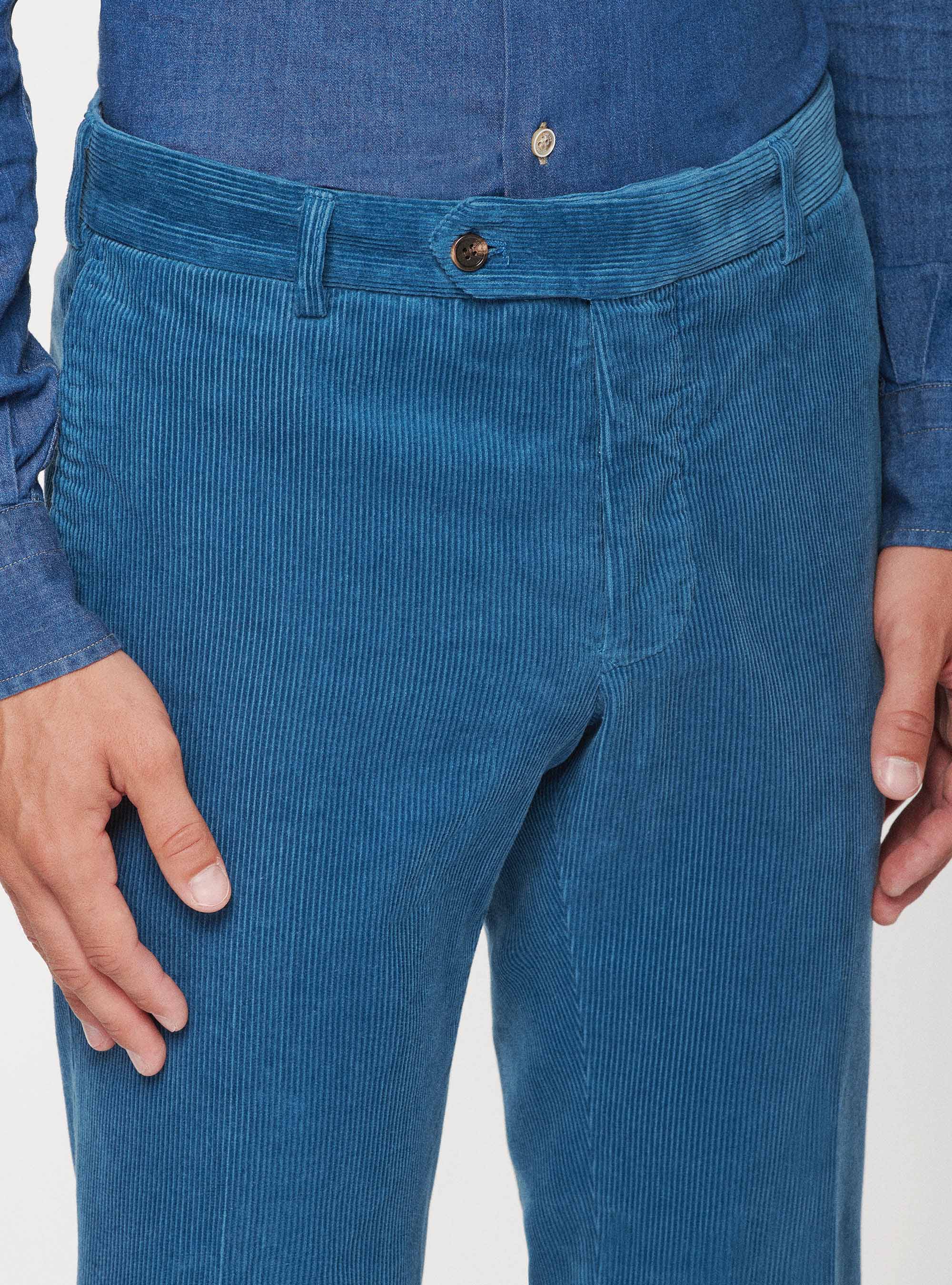 Pantaloni in velluto a coste, 0243C DENIM
