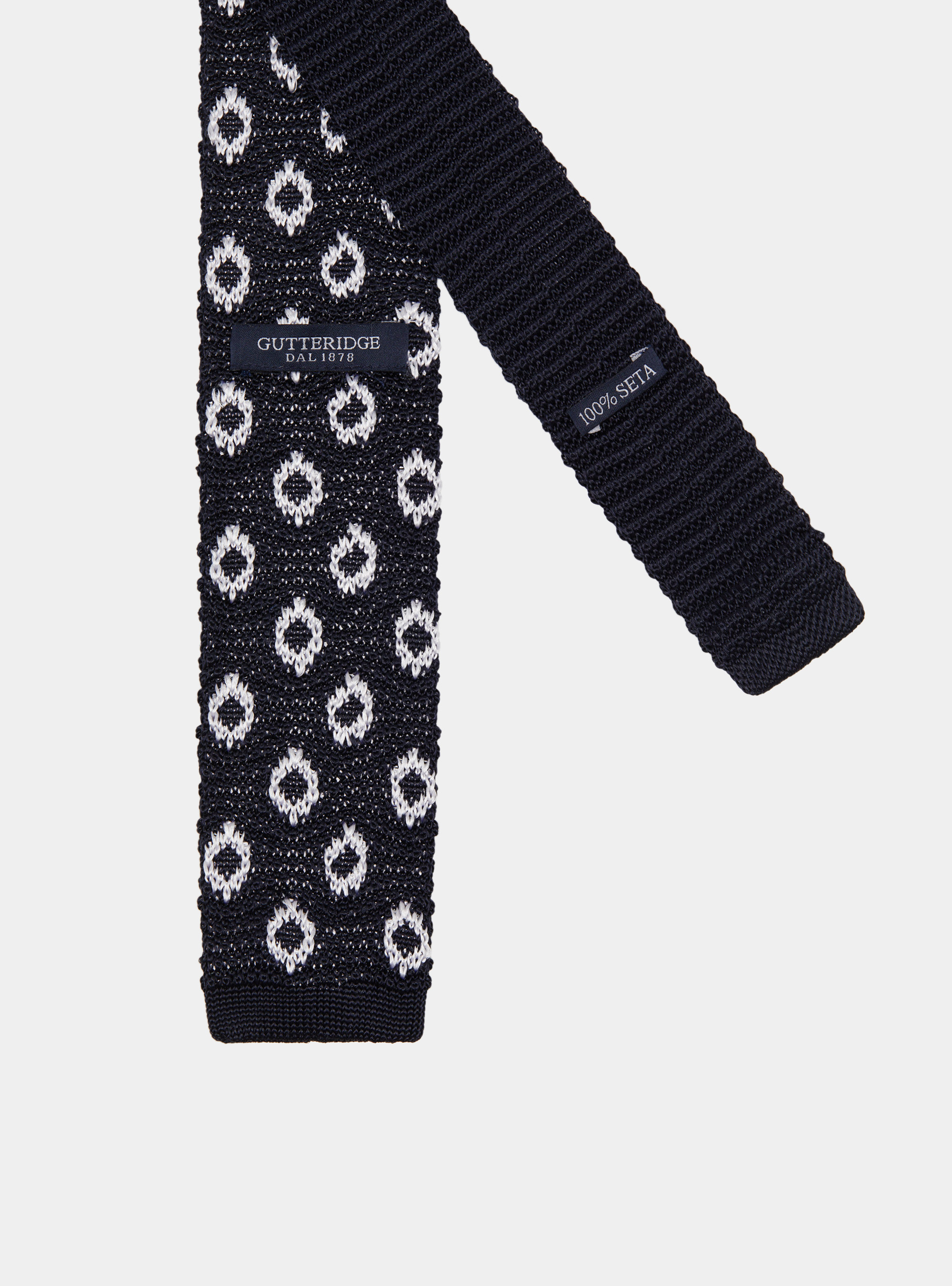 A maglia con disegno big pois, BLU NAVY