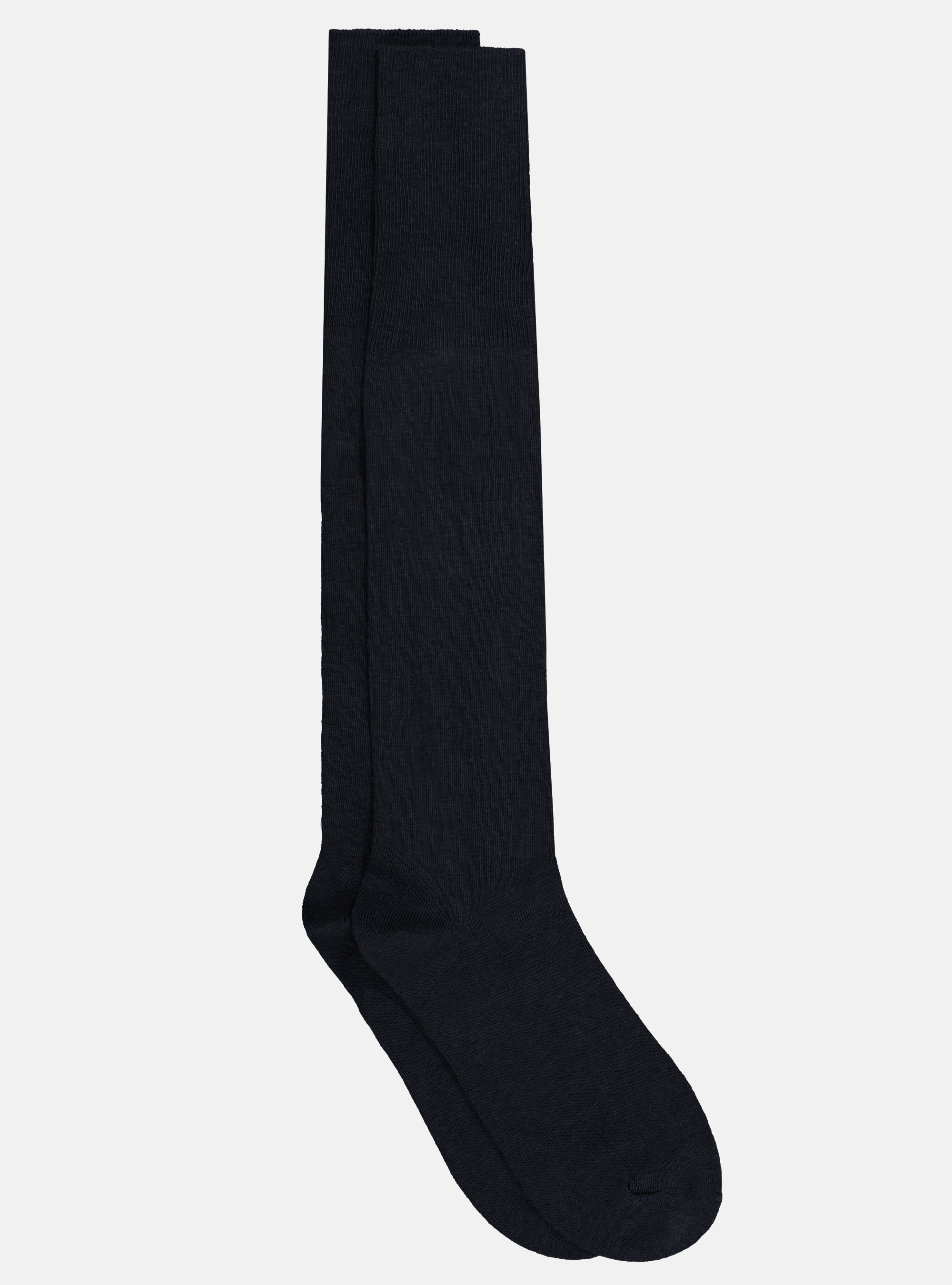 Calzini lunghi in misto cashmere, BLU NAVY