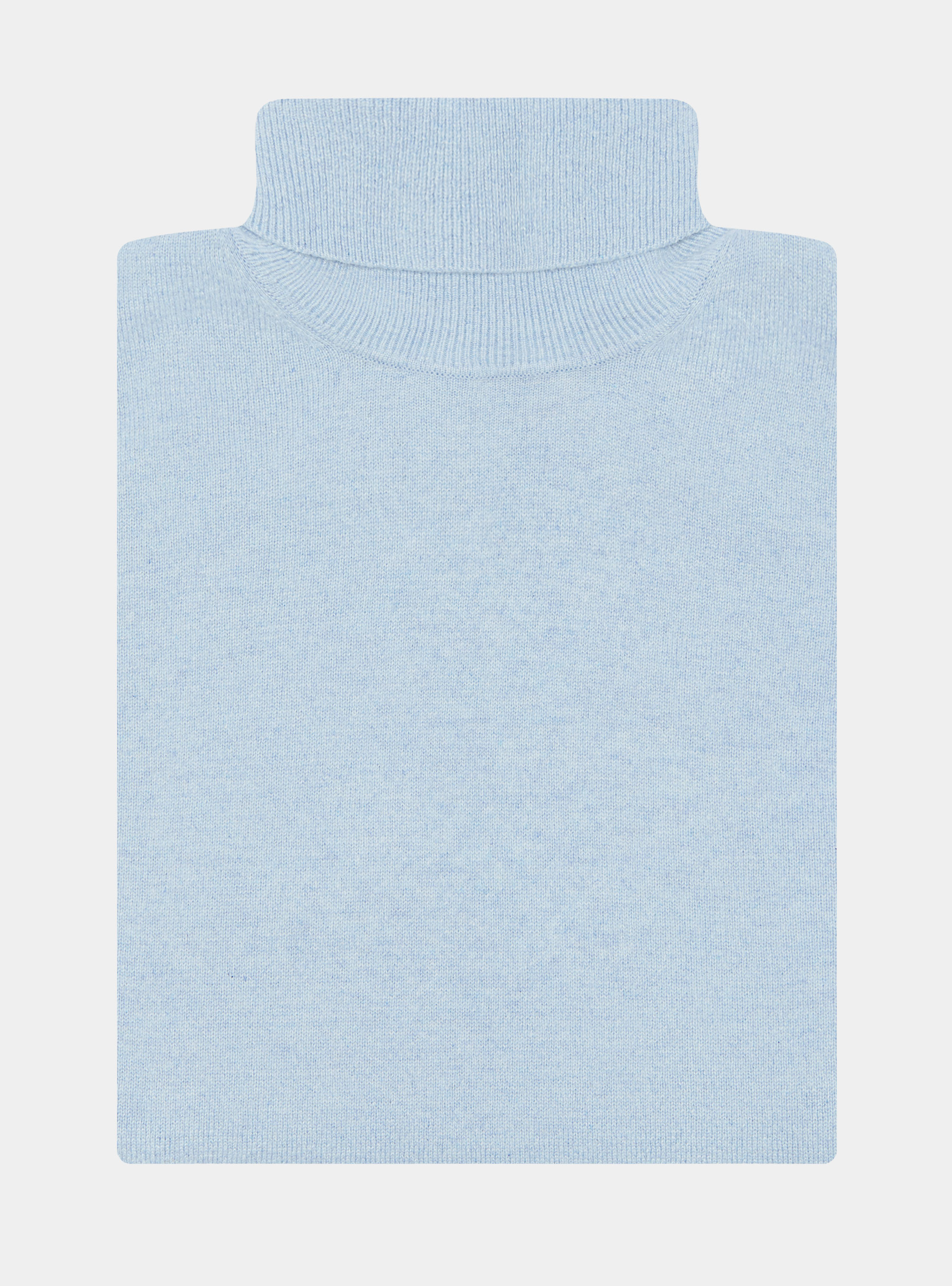 Cashmere turtleneck, AZZURRO POLVERE 0283C
