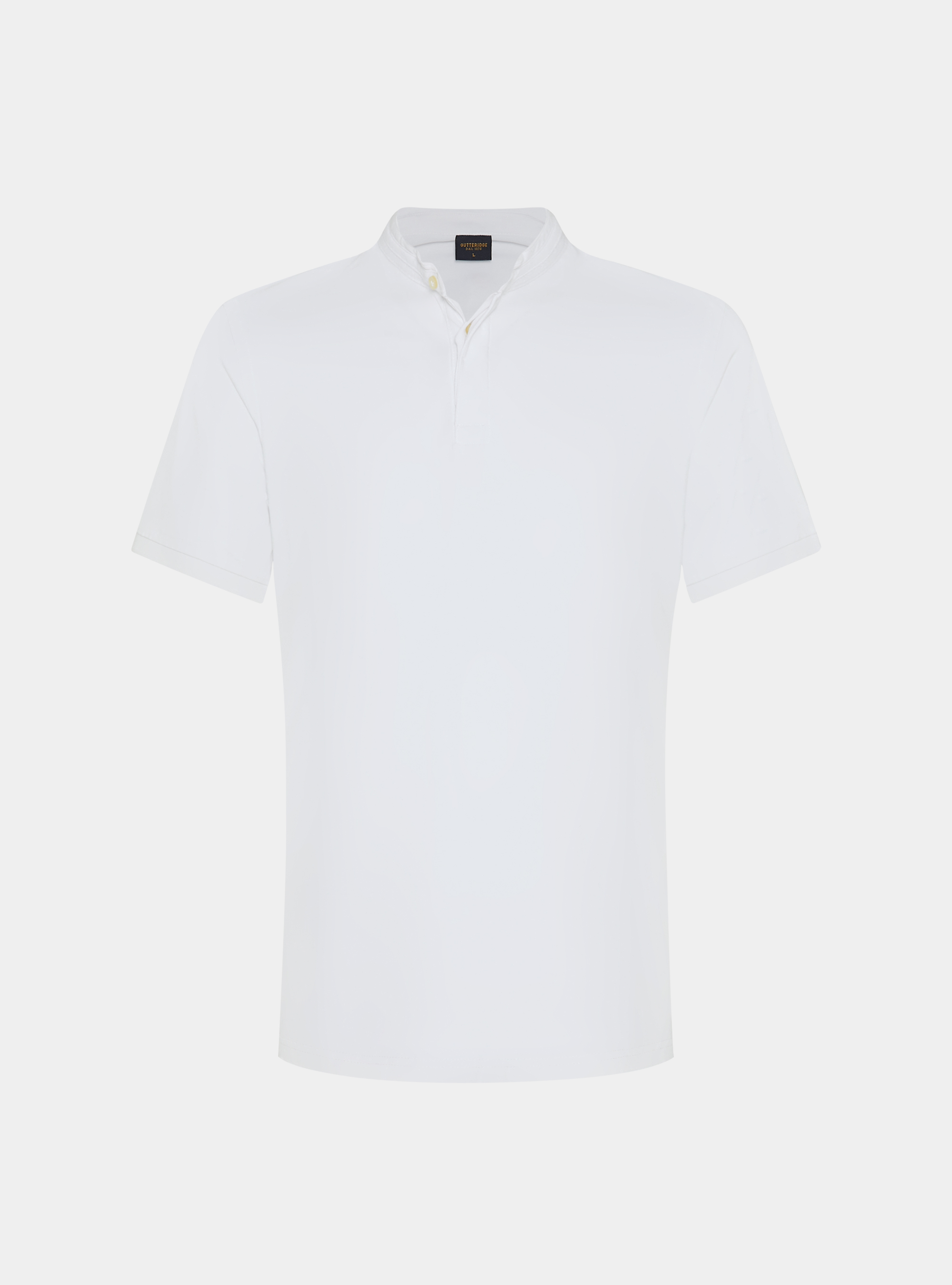 Polo en piqué coréen, BLANC