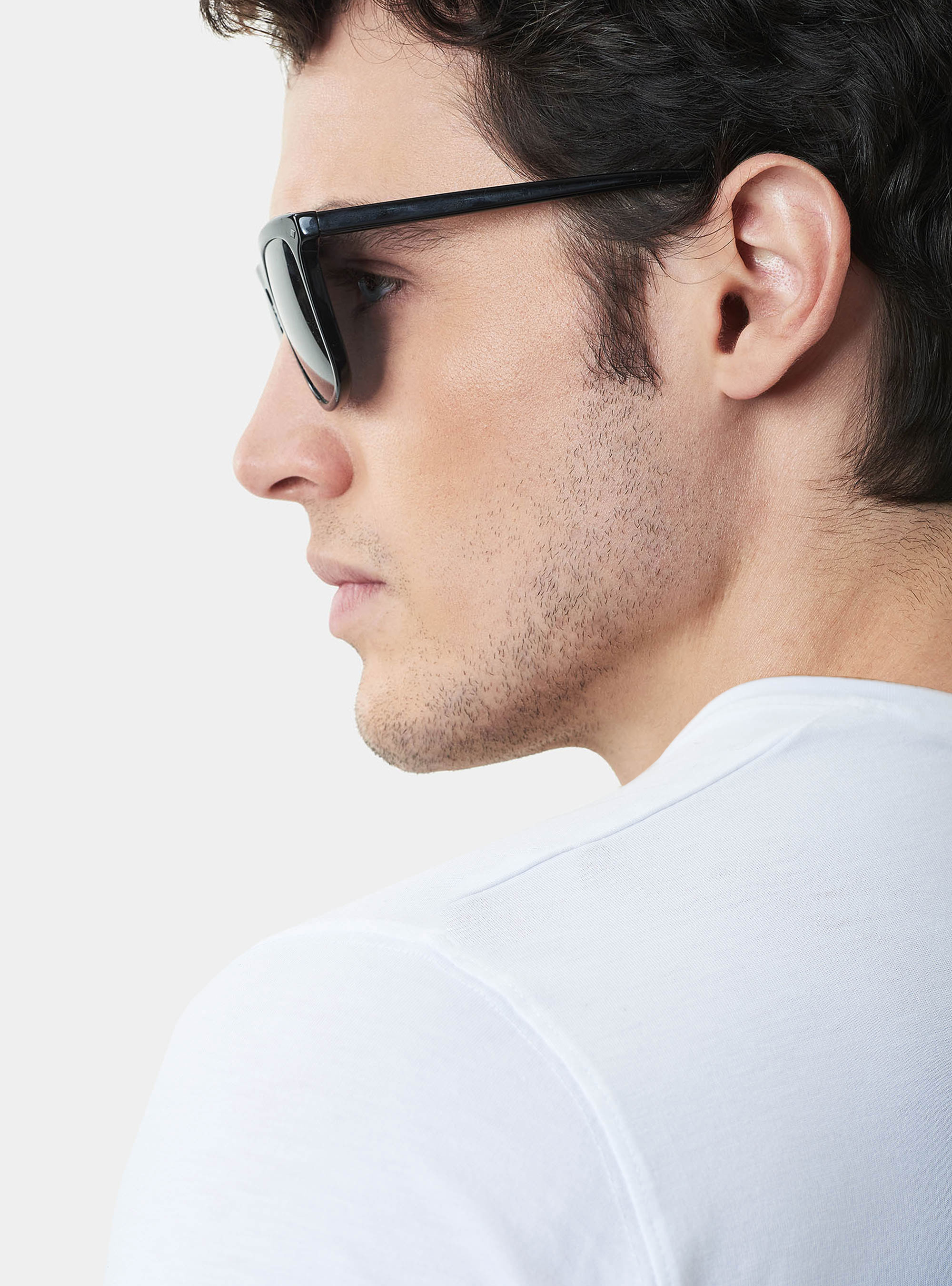 Maglietta con taschino in jersey di Cotone Supima, BIANCO