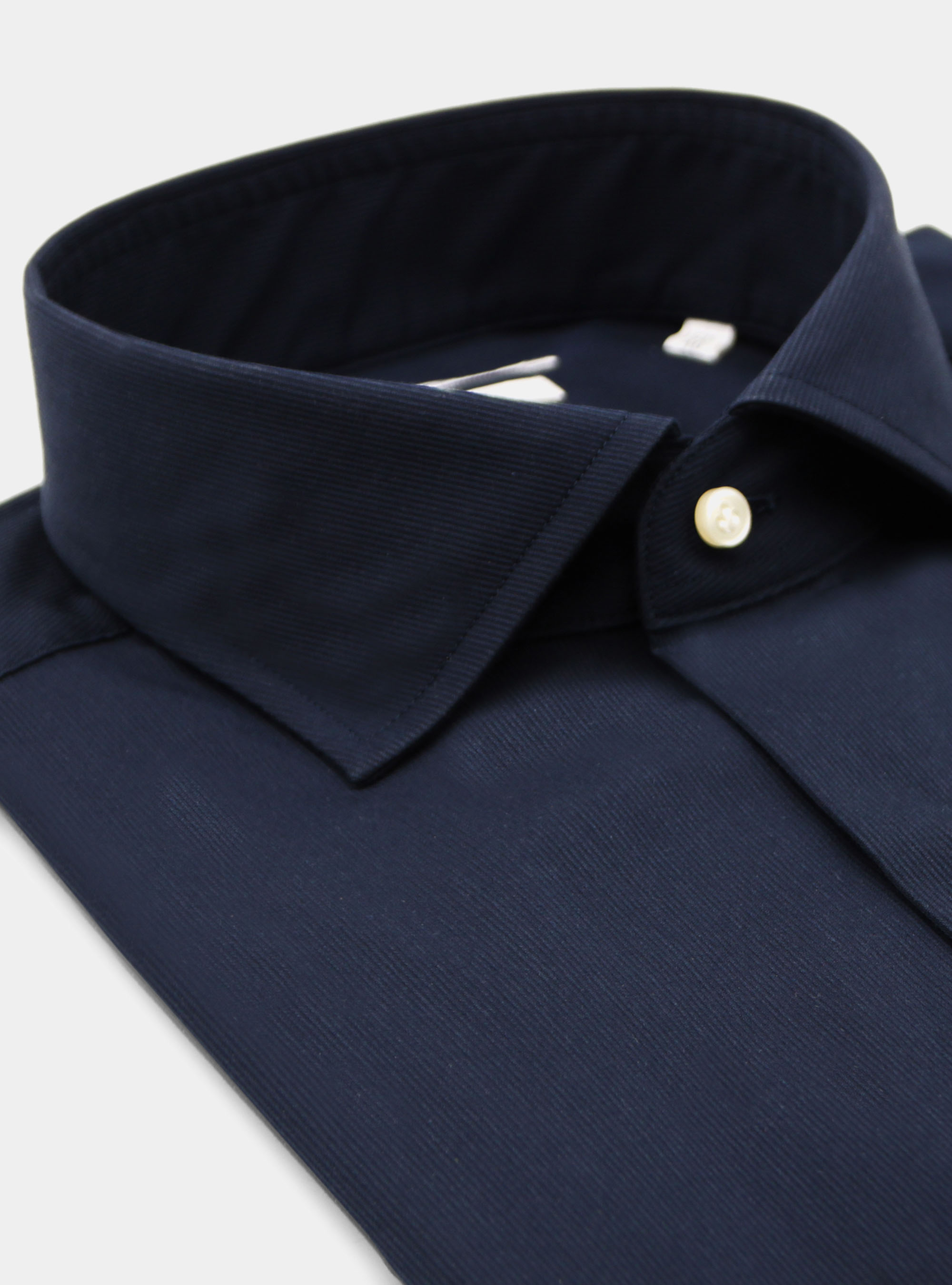 Piqué-Hemd aus Stretch-Baumwolle mit halboffenem Kragen, NAVY 0218C