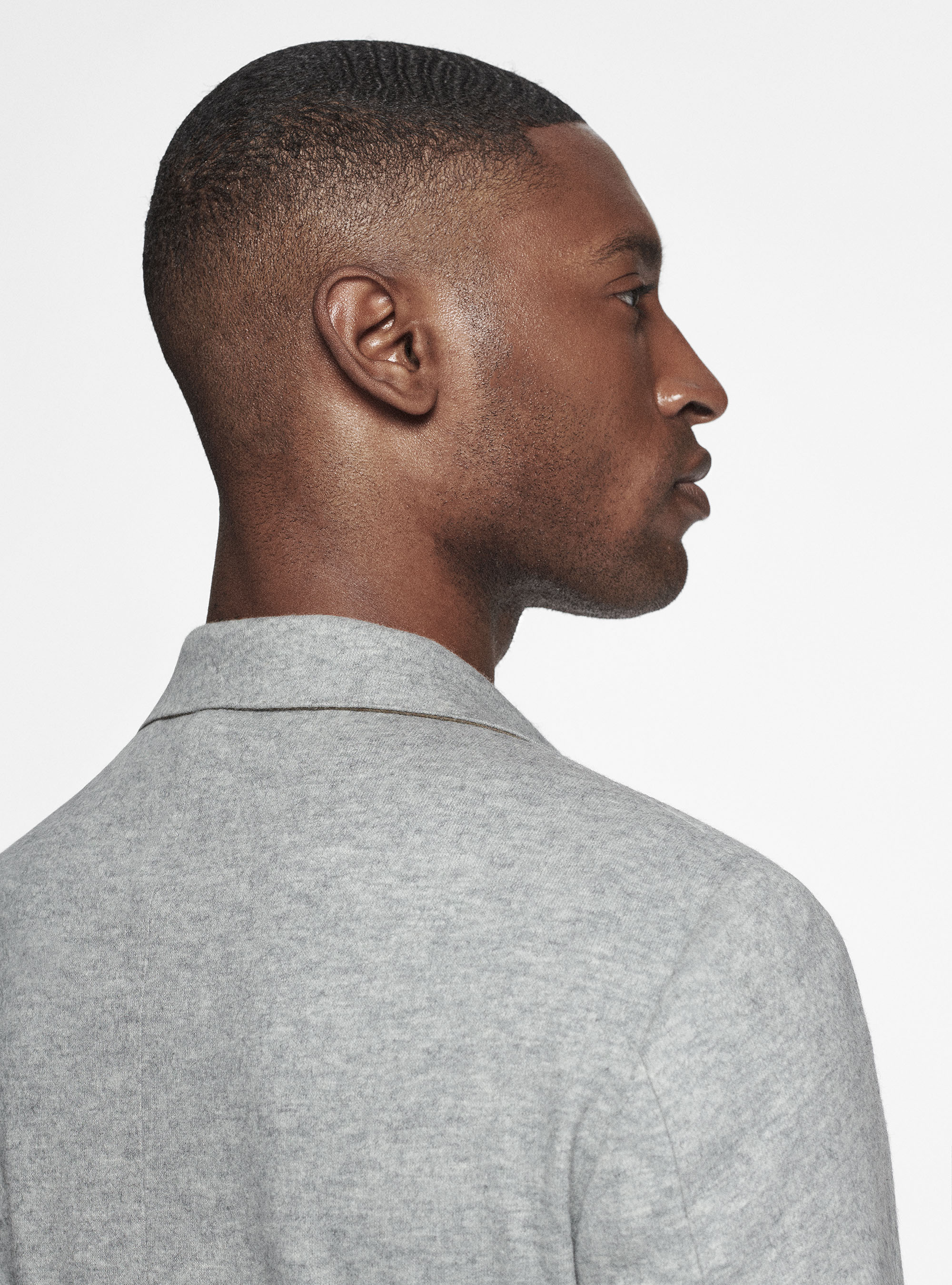 Wool jersey blazer, LIGHT GREY MELANGE