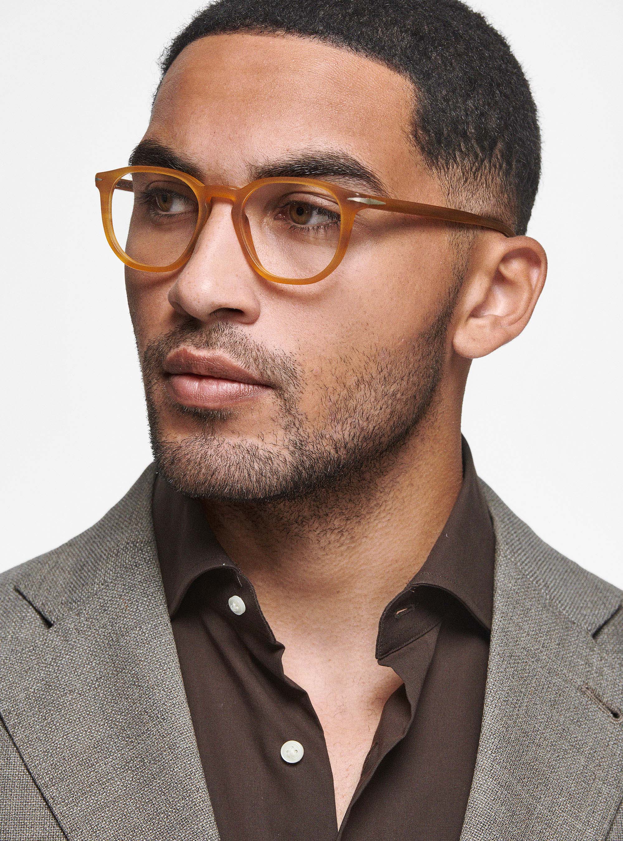 Micro-textured wool blazer, MUD