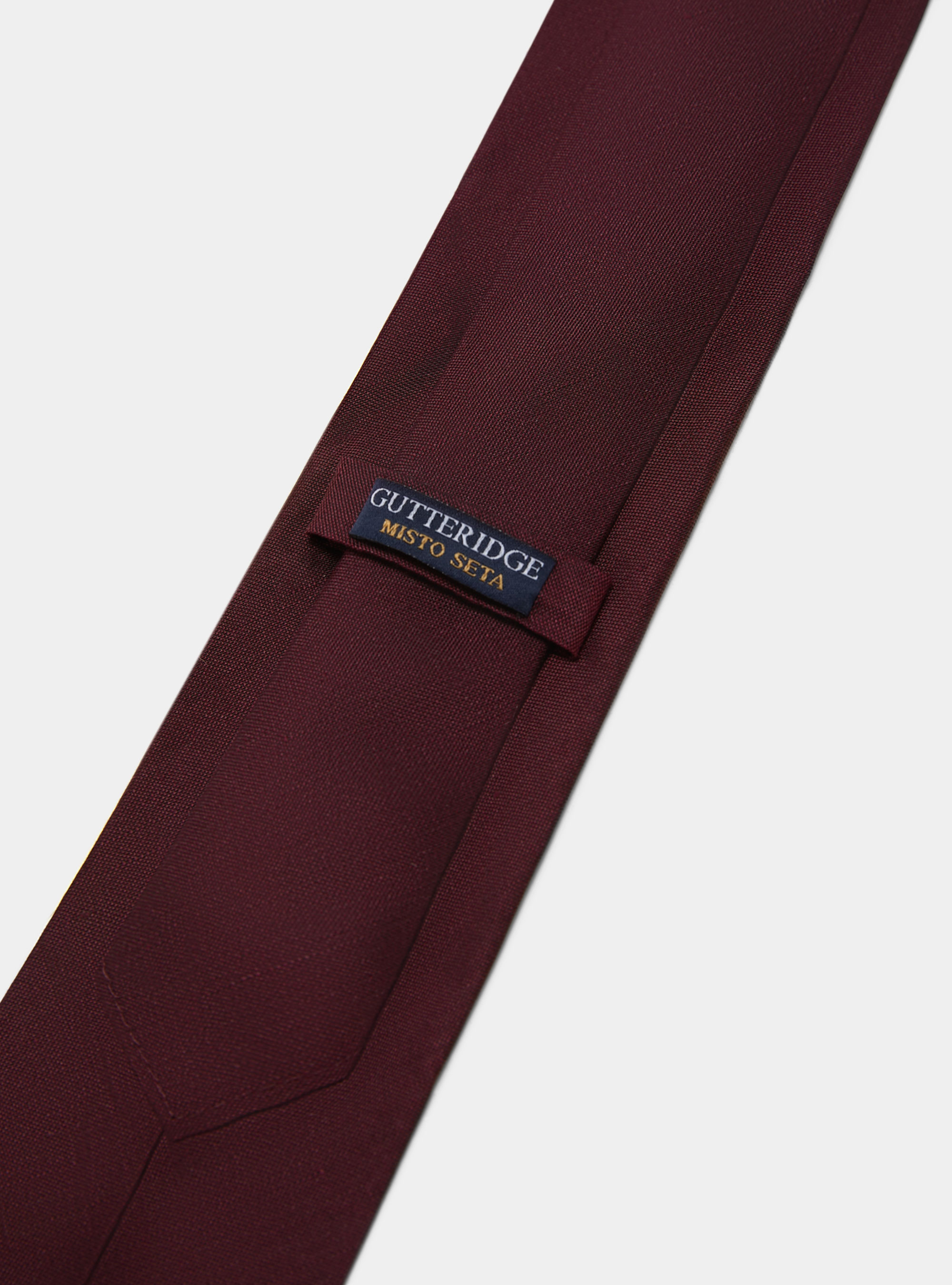 Cravate en soie et lin, BORDEAUX