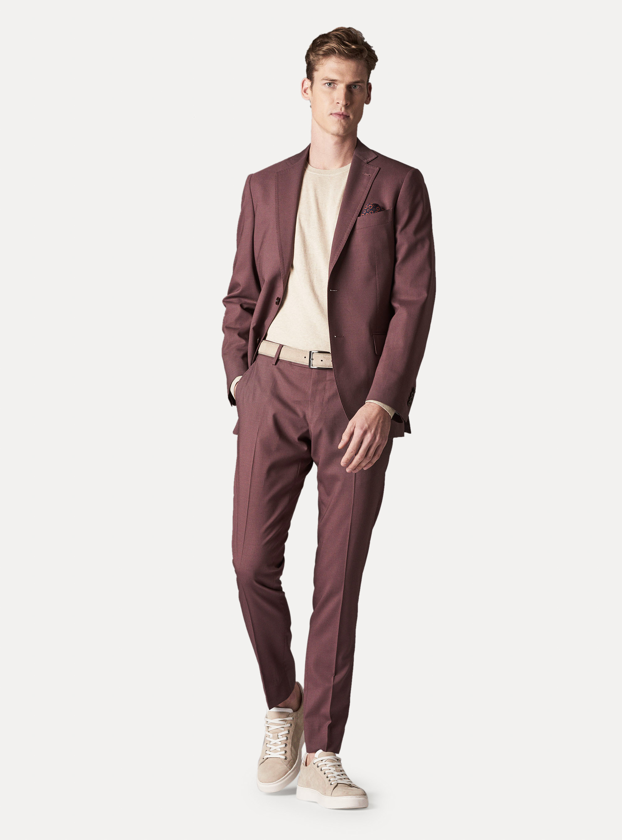 Giacca in pura lana superfine 120, CIPOLLA