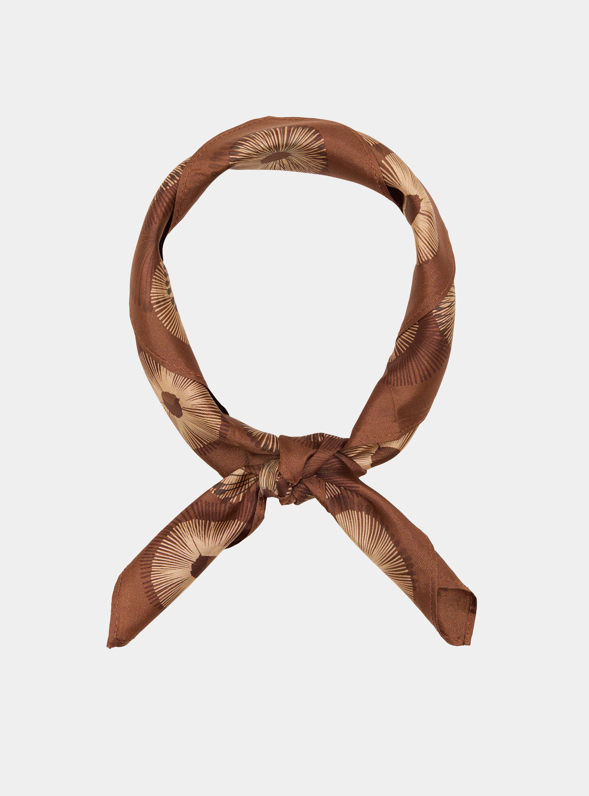 Printed silk foulard, MULTICOLOR