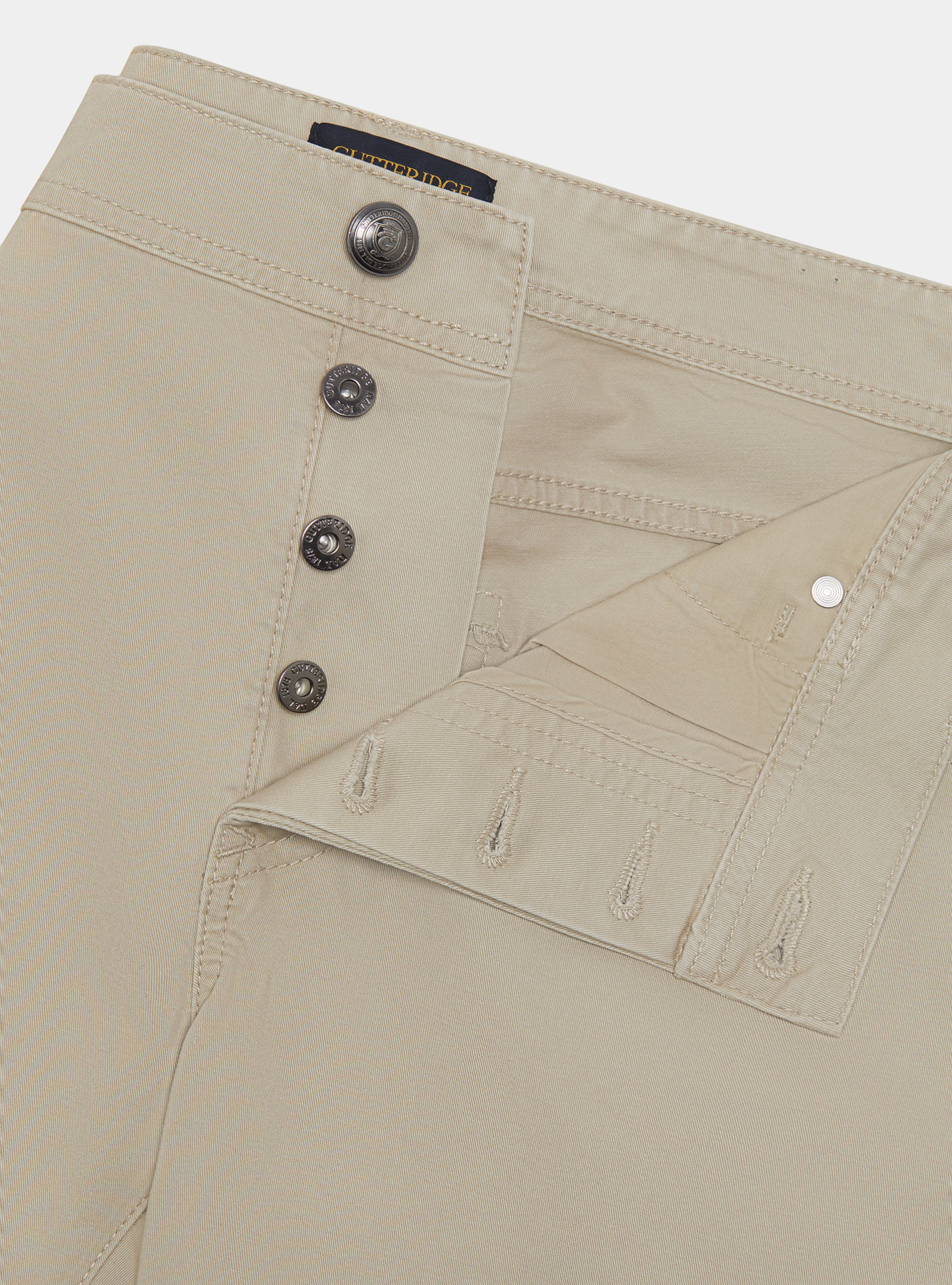 Cotton twill 5-pocket trousers, SAND