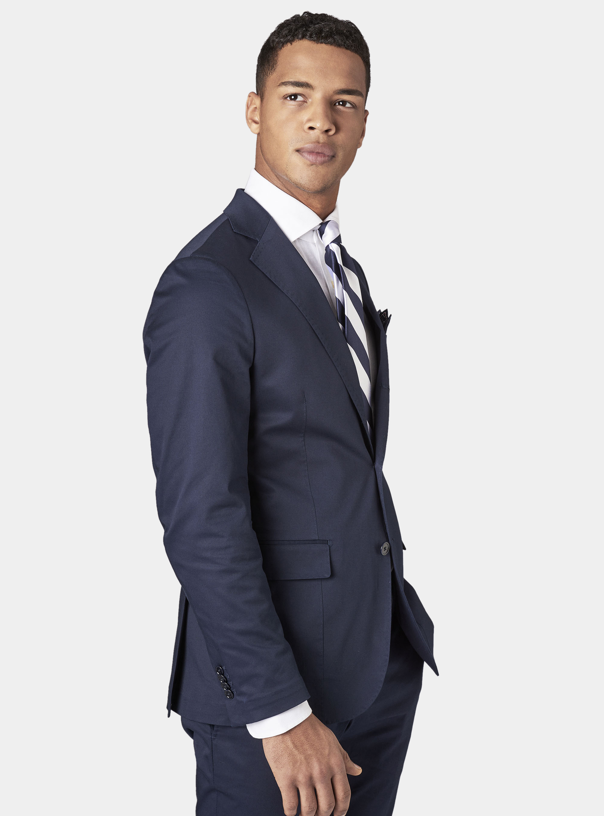 Giacca per abito in cotone superior, BLU NAVY