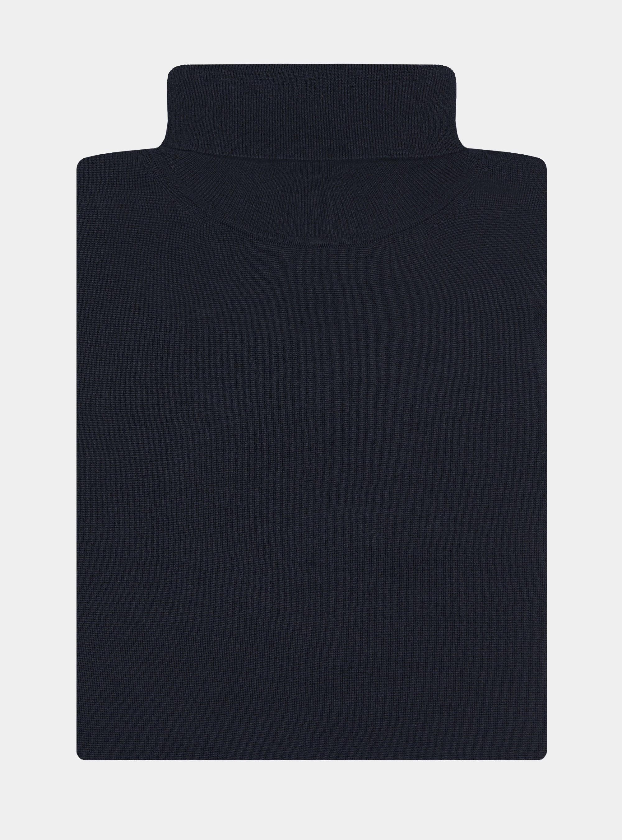 Cuello alto de pura lana merina extrafina, AZUL MARINO