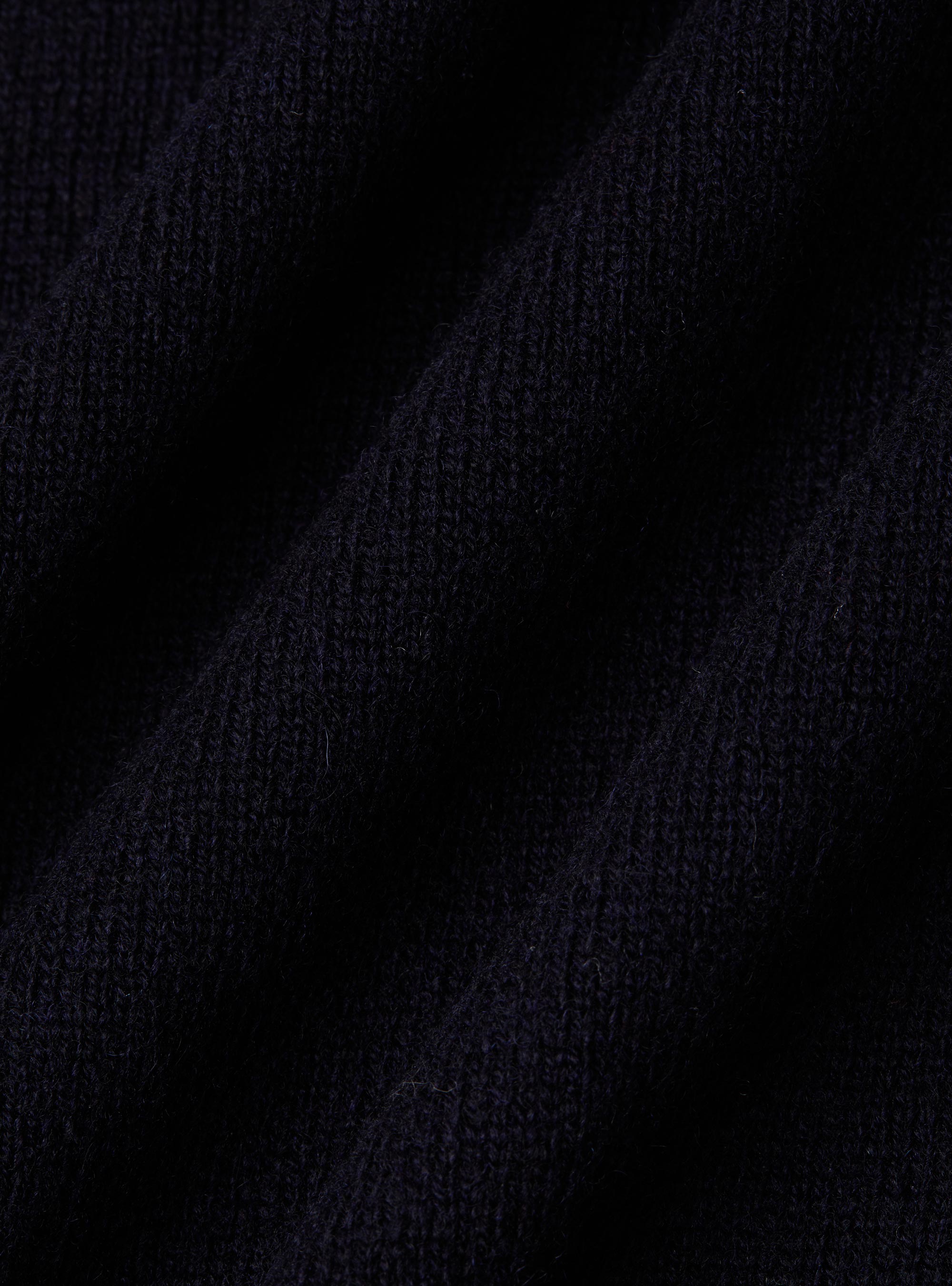 Lambswool and cashmere knit vest, NAVY BLUE