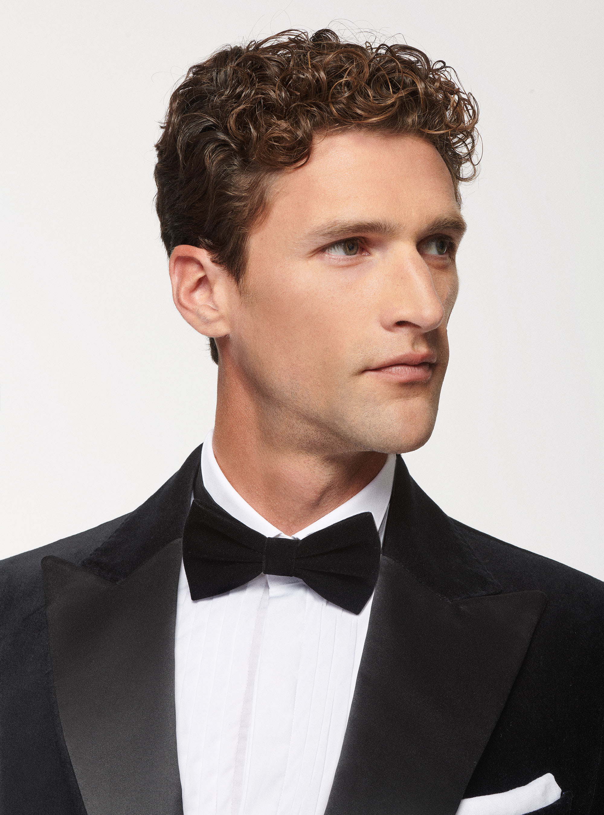 Giacca smoking in velluto, NERO