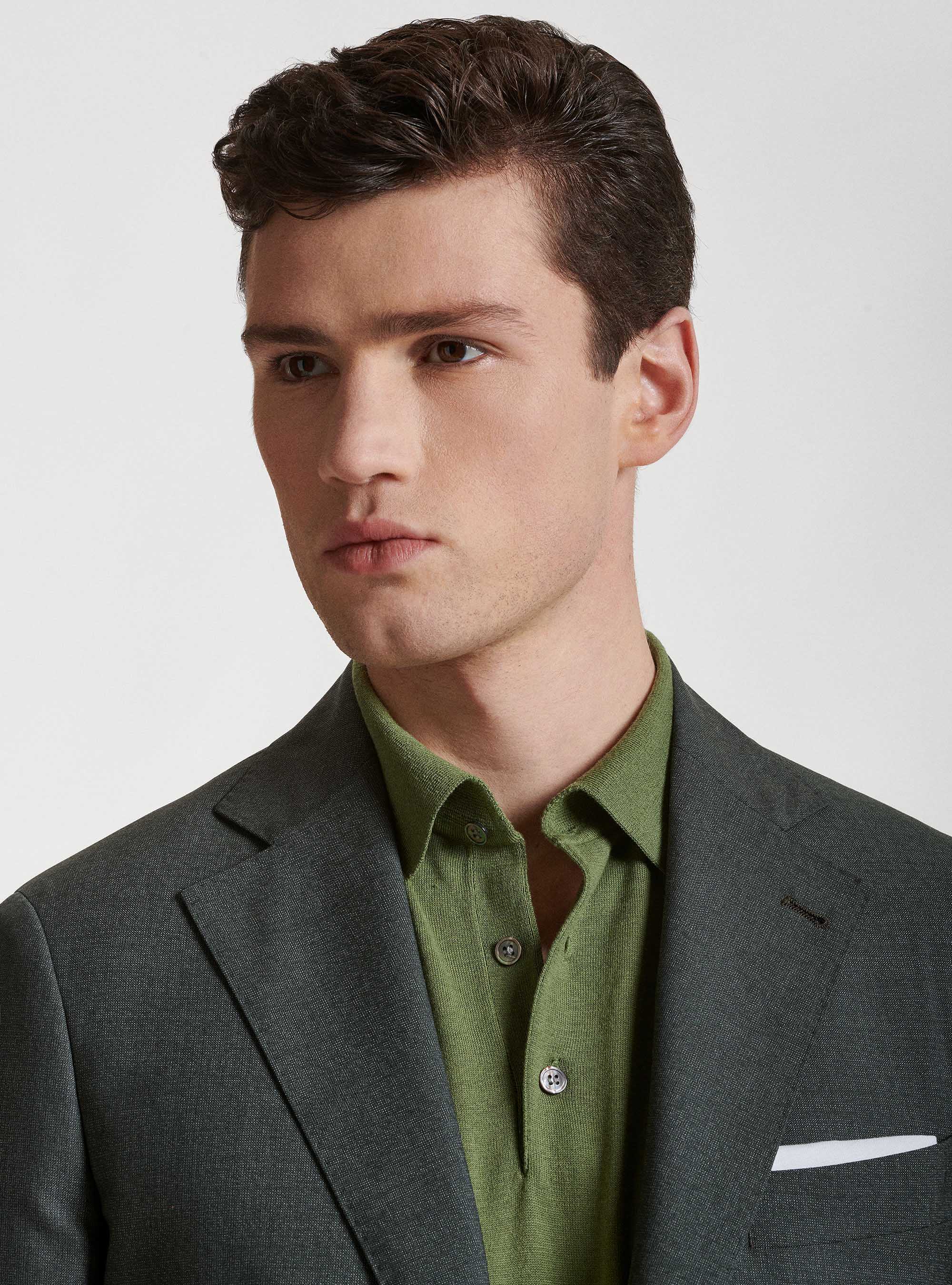 Pure wool suit blazer Vitale Barberis Canonico, GREEN